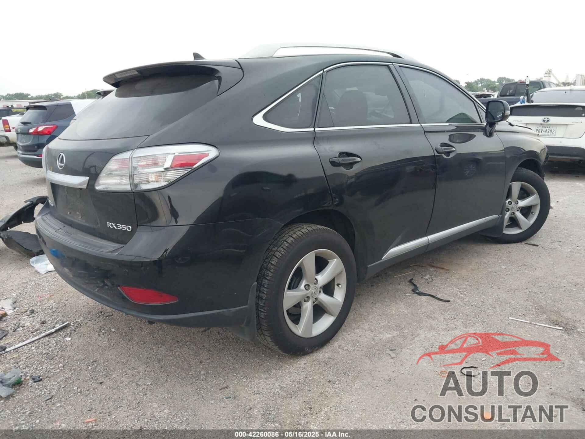 LEXUS RX 350 2010 - 2T2BK1BA6AC007827