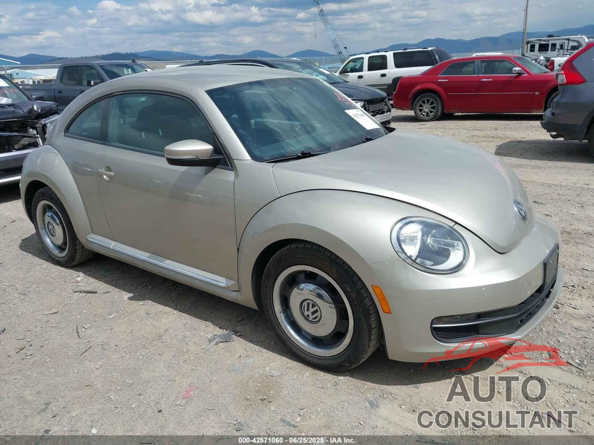 VOLKSWAGEN BEETLE 2013 - 3VWJX7AT6DM636343