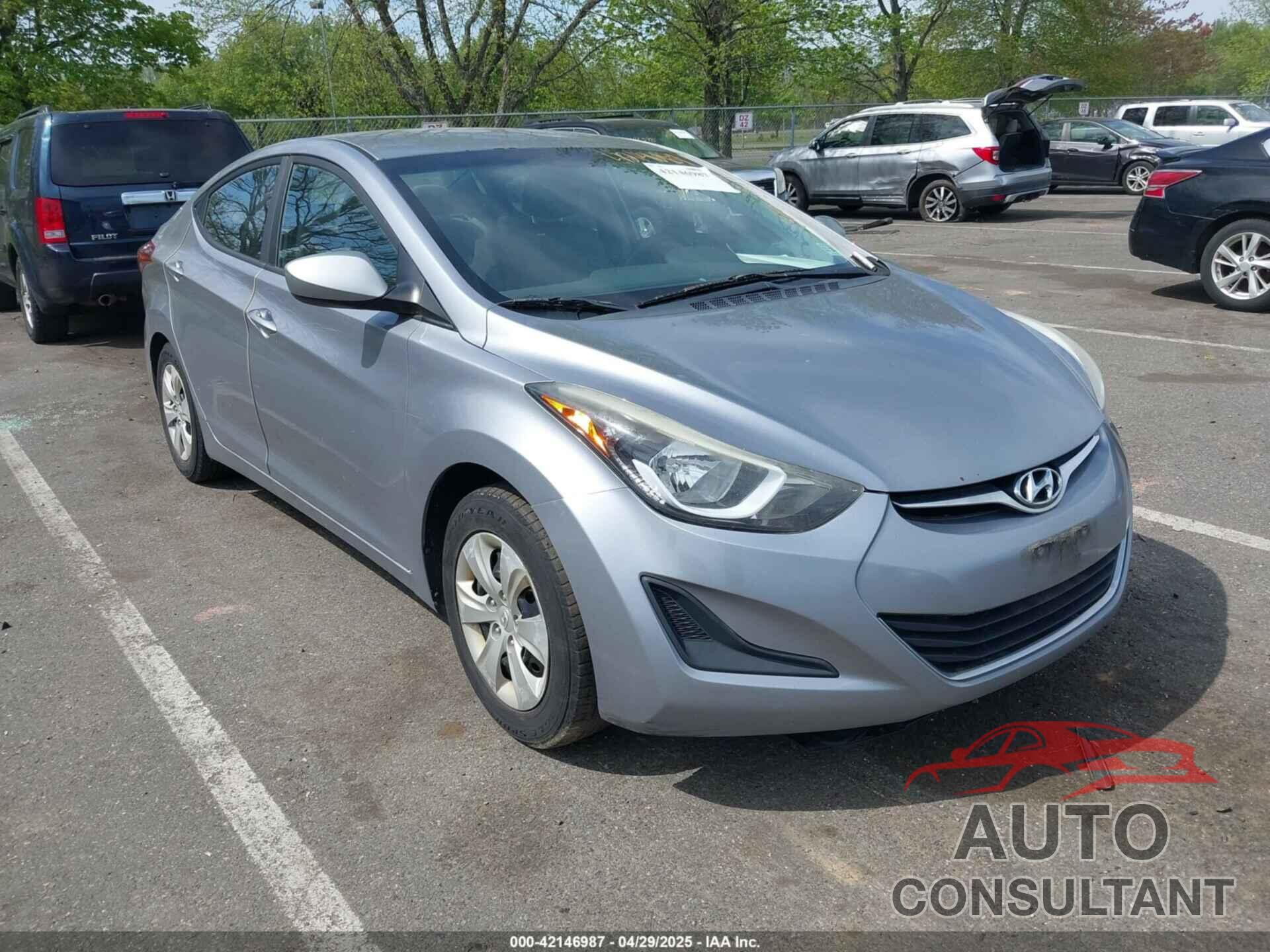 HYUNDAI ELANTRA 2016 - 5NPDH4AE7GH747894