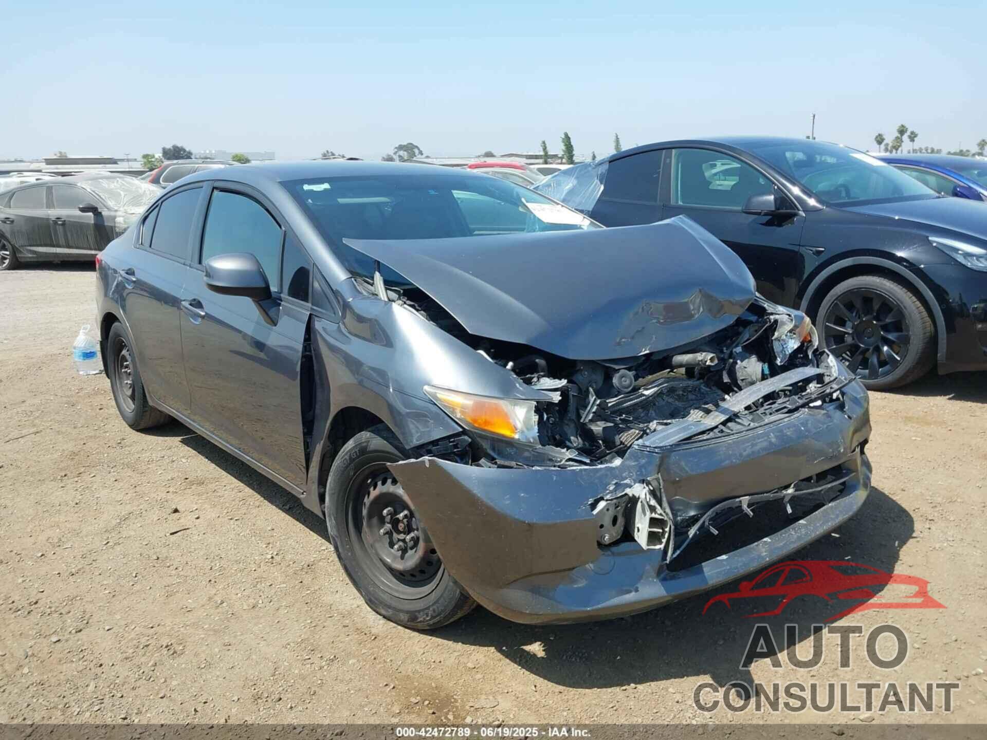 HONDA CIVIC 2012 - 19XFB2F5XCE300708