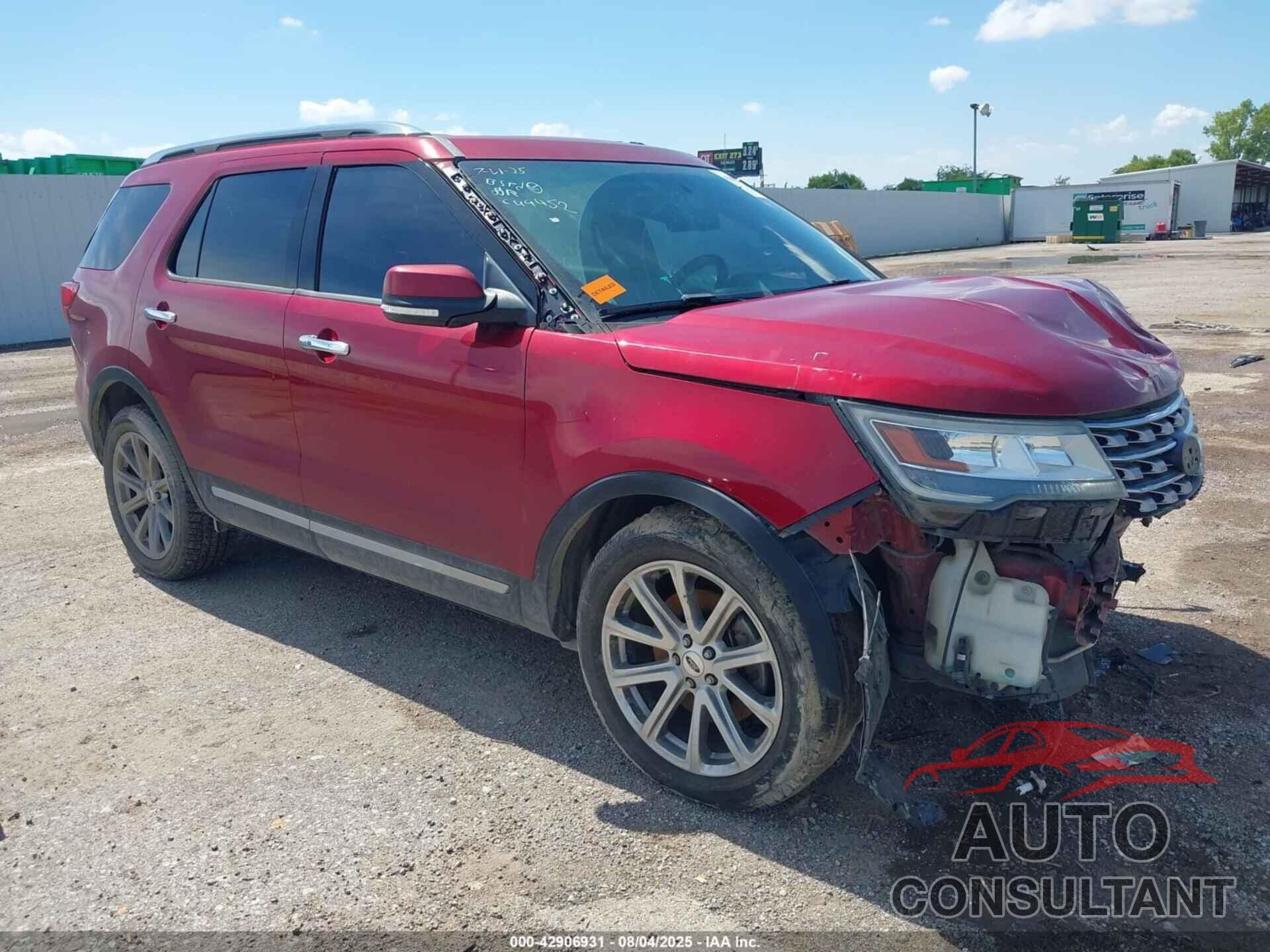 FORD EXPLORER 2016 - 1FM5K7F82GGC49452