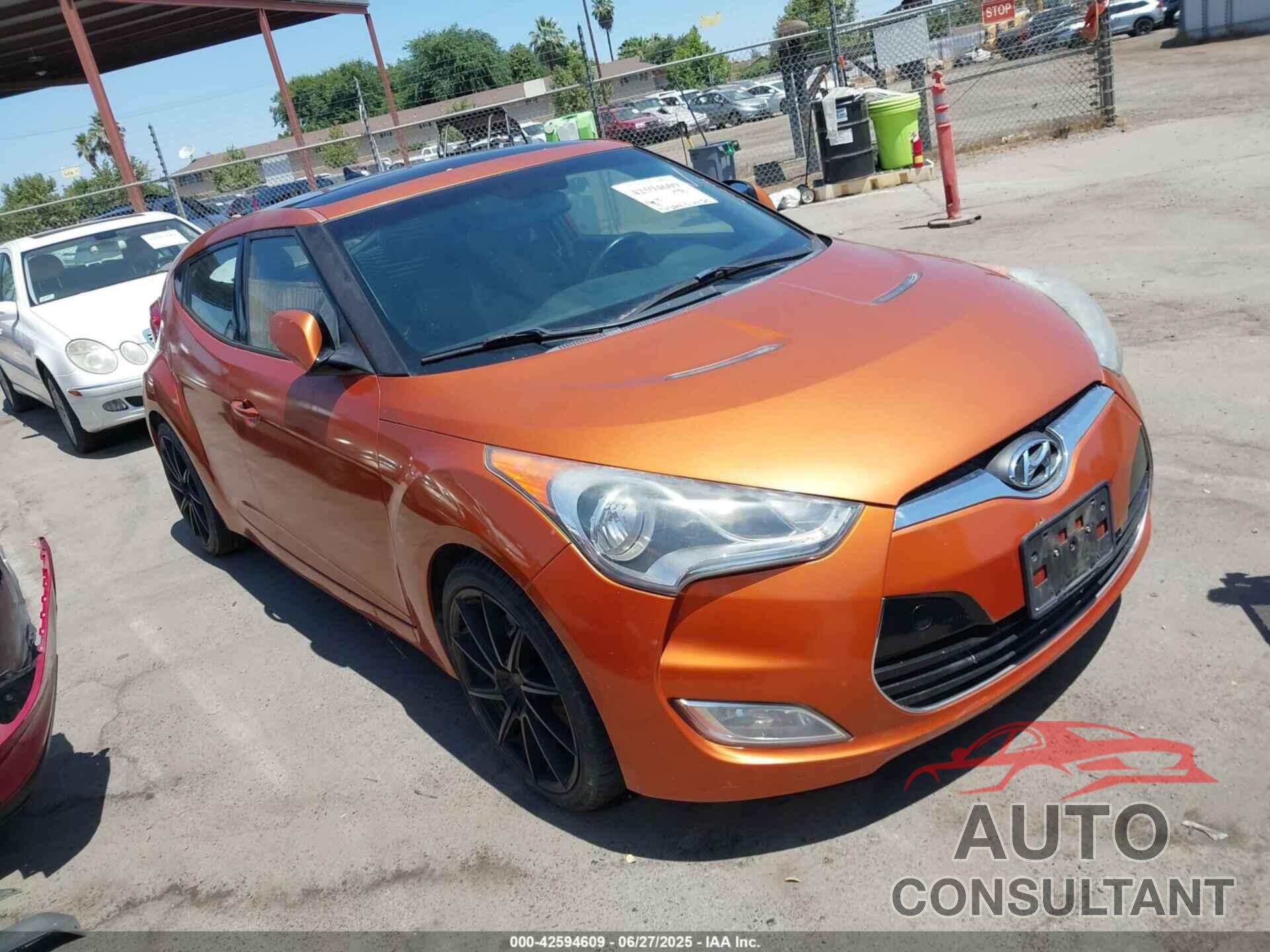 HYUNDAI VELOSTER 2012 - KMHTC6AD4CU049722
