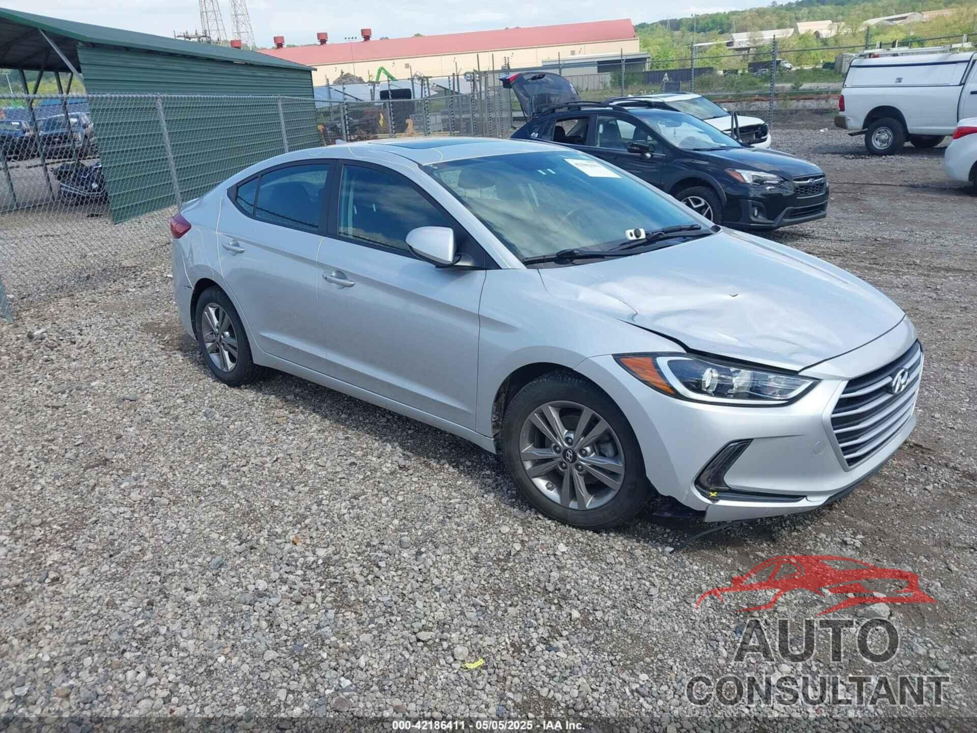 HYUNDAI ELANTRA 2017 - KMHD84LFXHU376657