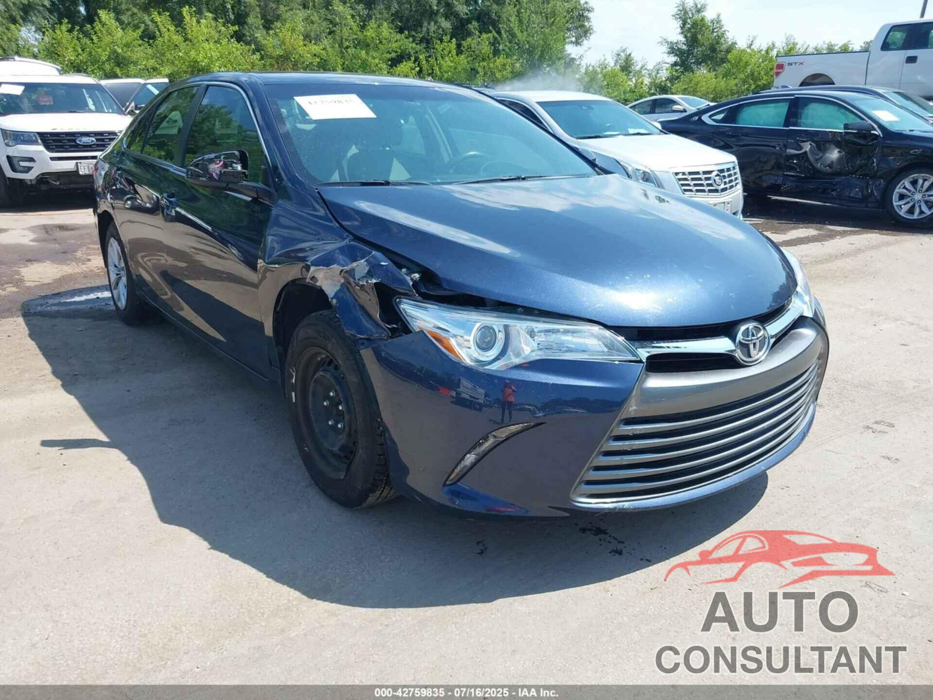 TOYOTA CAMRY 2016 - 4T4BF1FK4GR539540