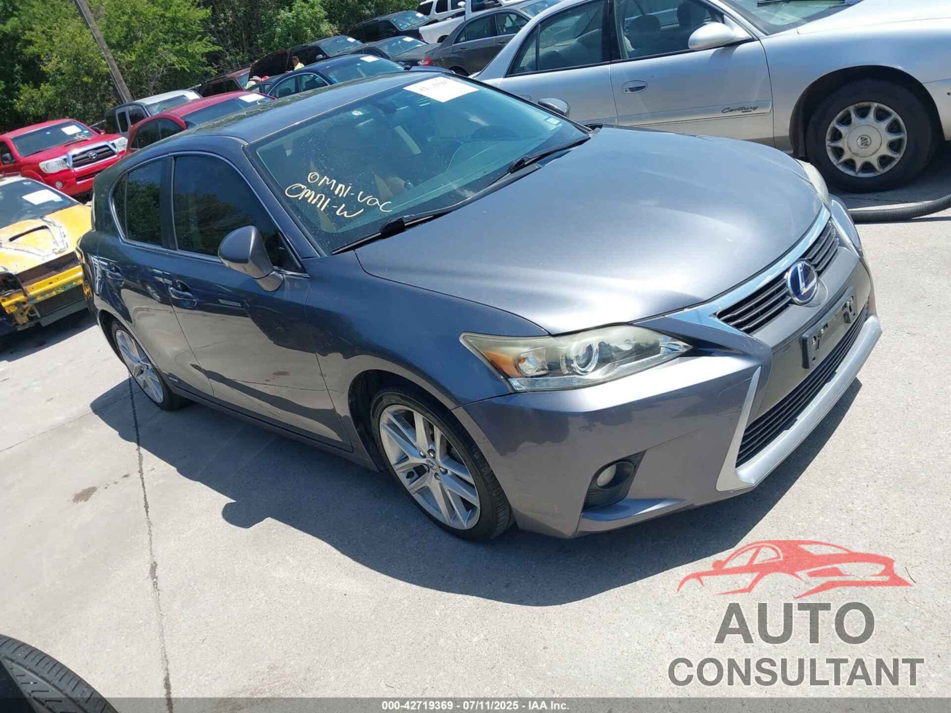 LEXUS CT 200H 2014 - JTHKD5BH3E2174989