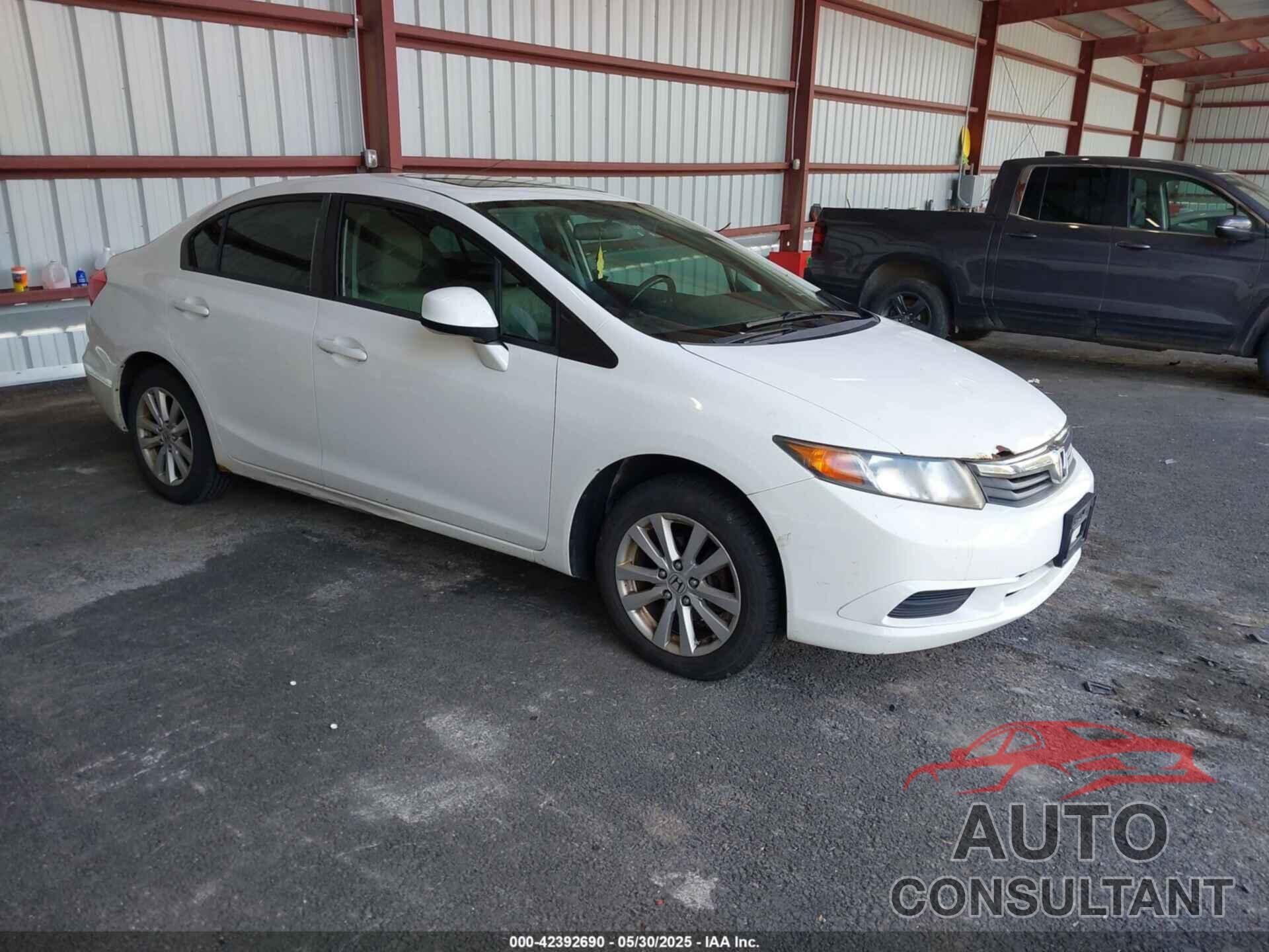 HONDA CIVIC 2012 - 19XFB2F99CE334948