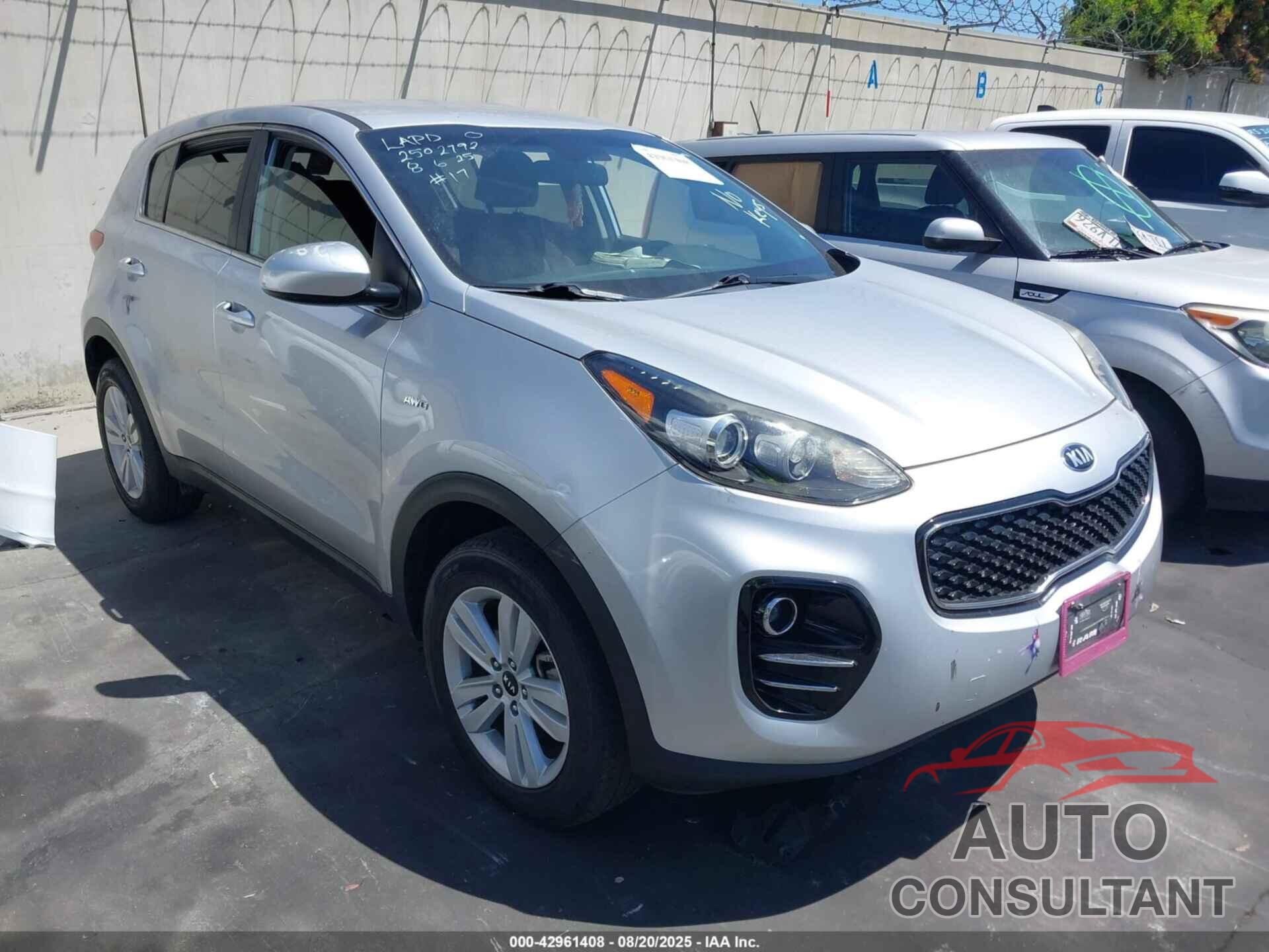 KIA SPORTAGE 2019 - KNDPMCAC6K7586355