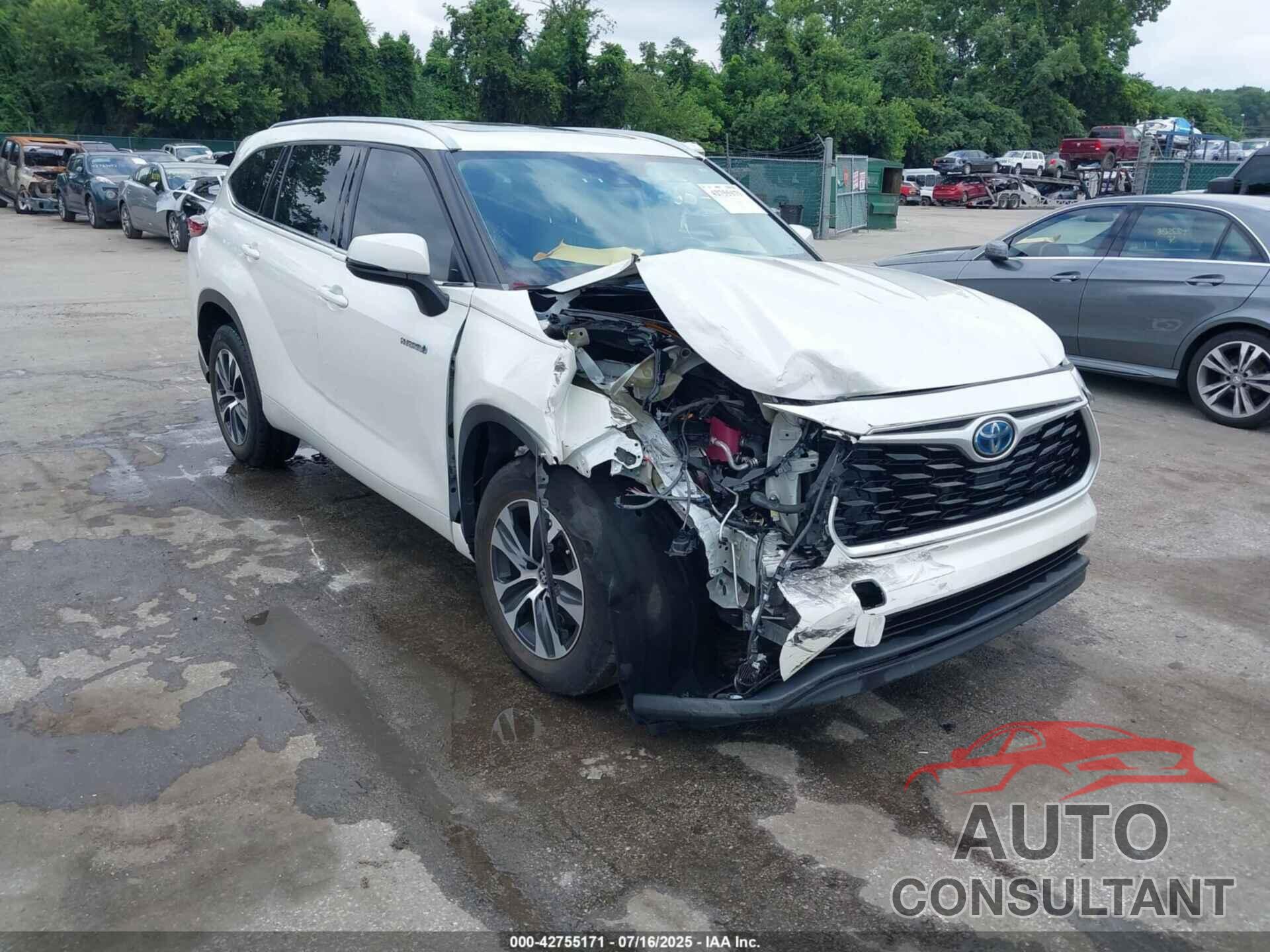 TOYOTA HIGHLANDER 2020 - 5TDGARAH9LS501913