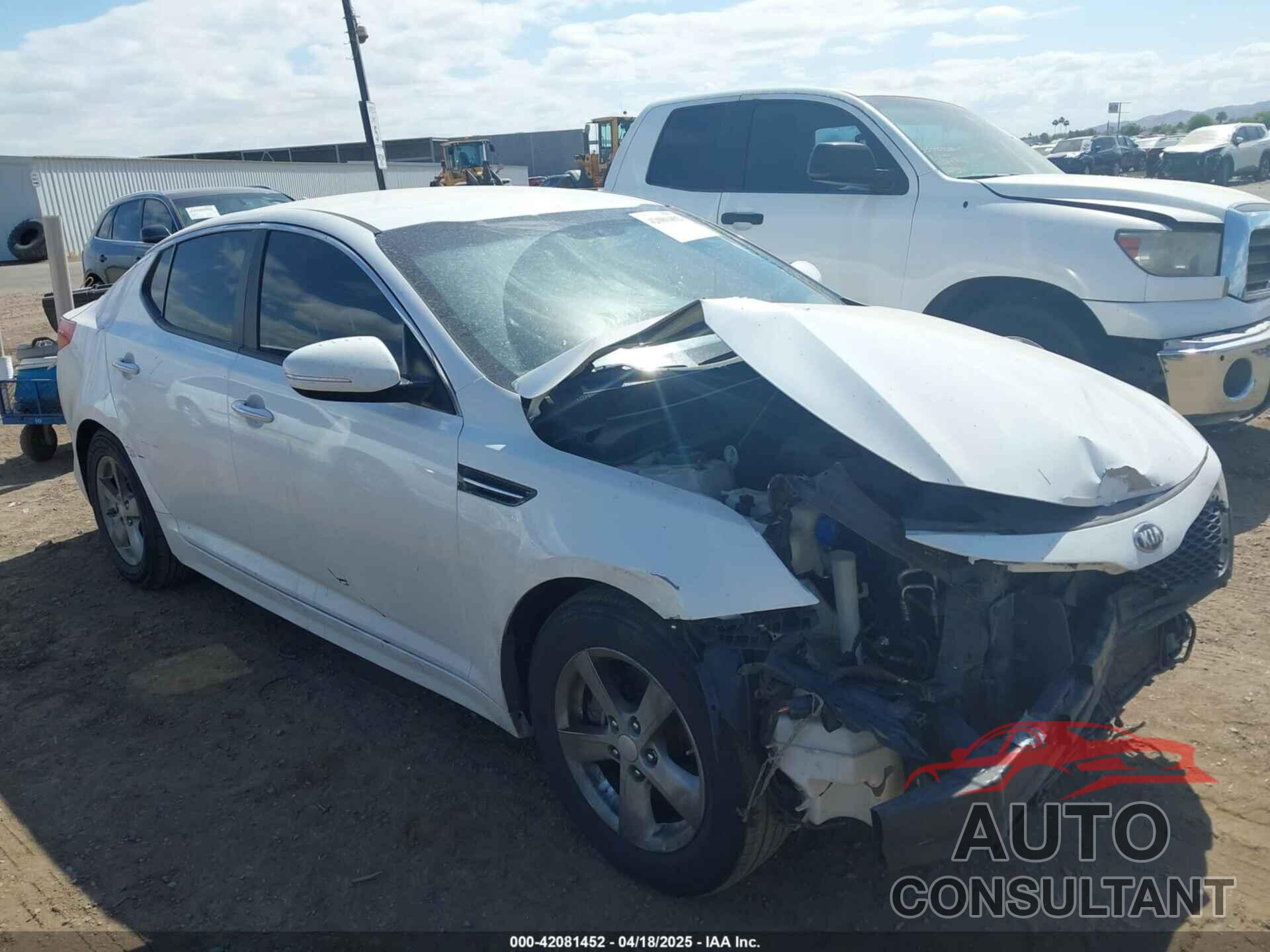 KIA OPTIMA 2015 - KNAGM4A72F5649474