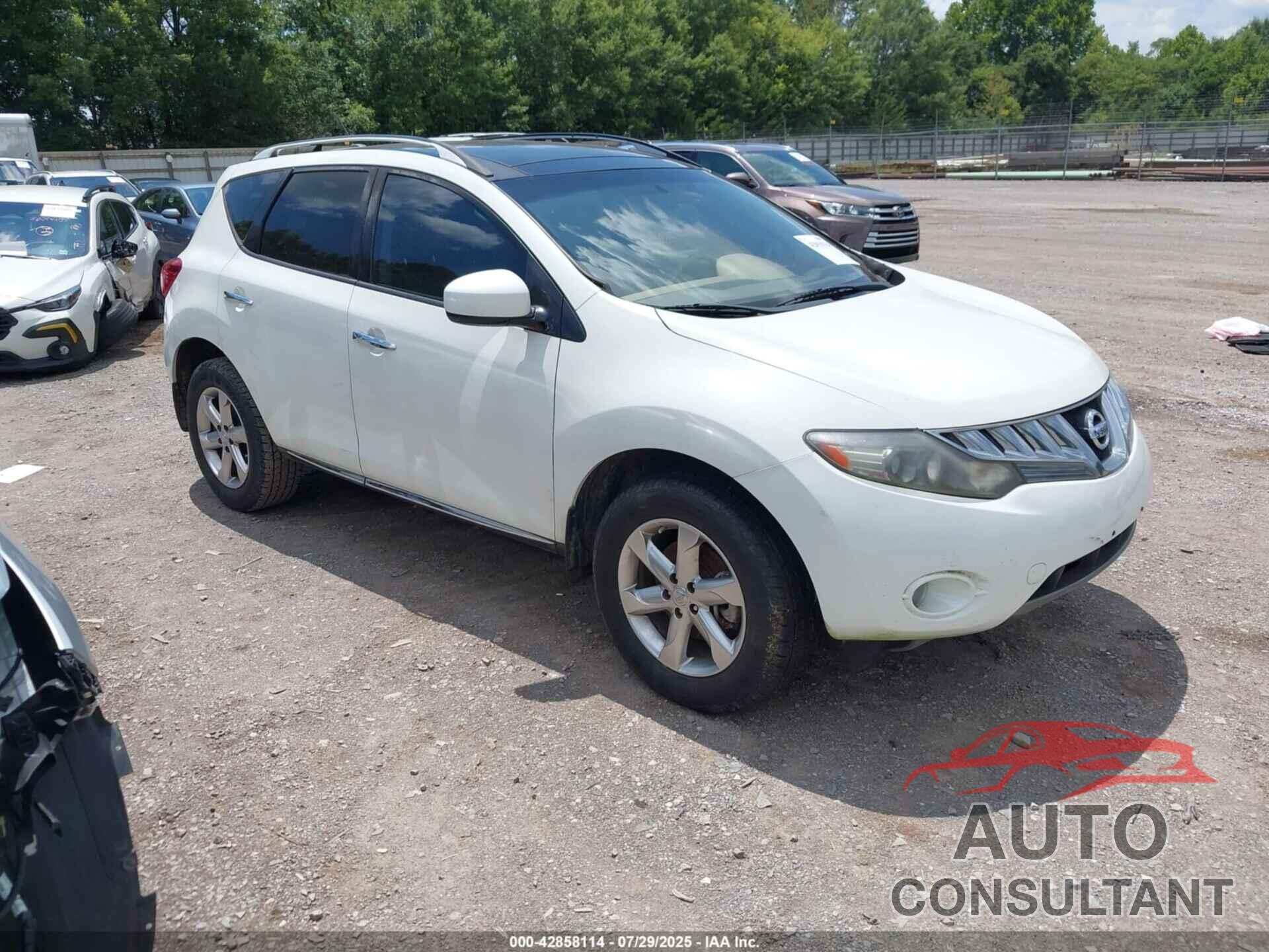 NISSAN MURANO 2010 - JN8AZ1MU0AW021513