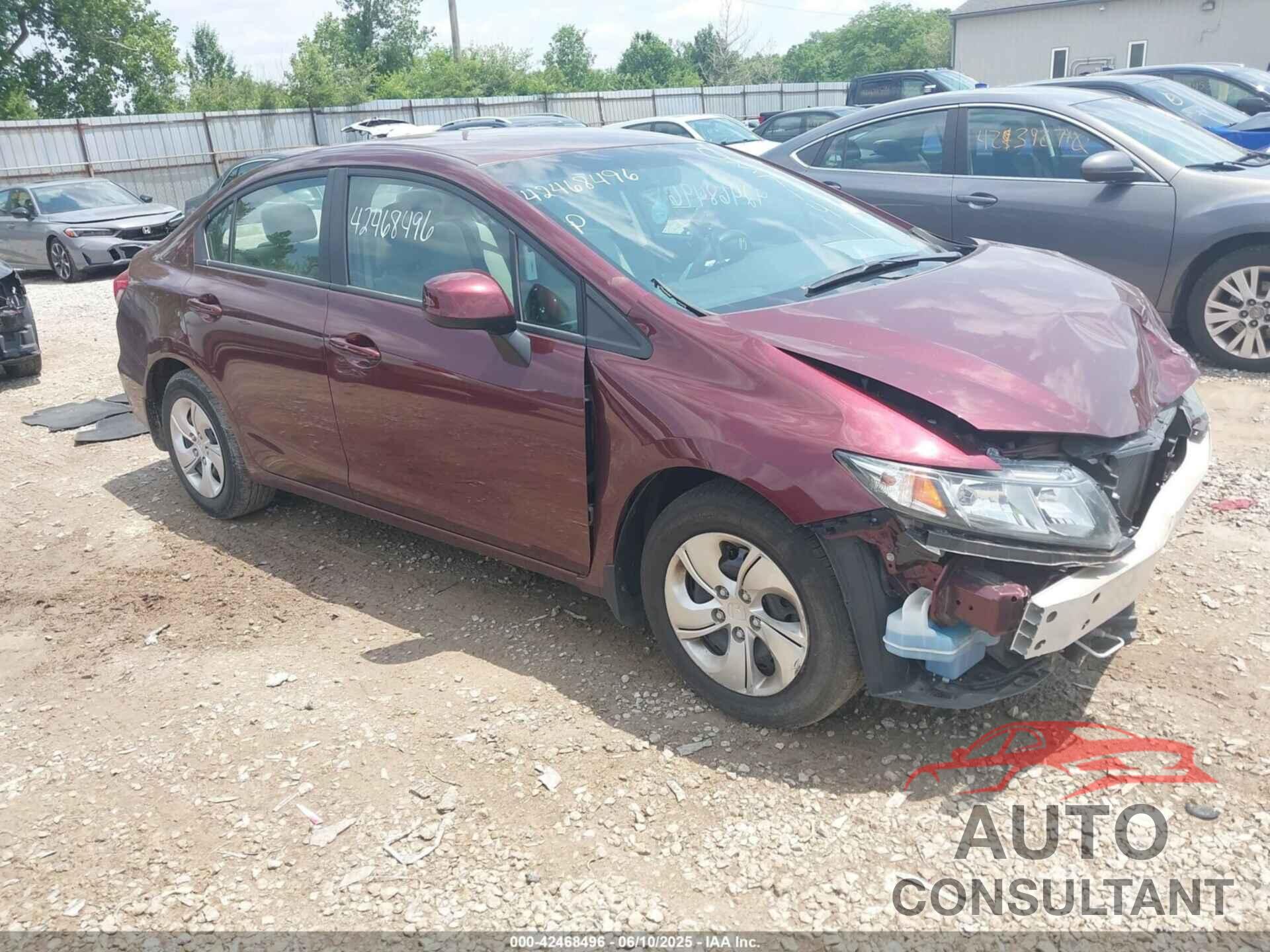HONDA CIVIC 2013 - 19XFB2F53DE037141