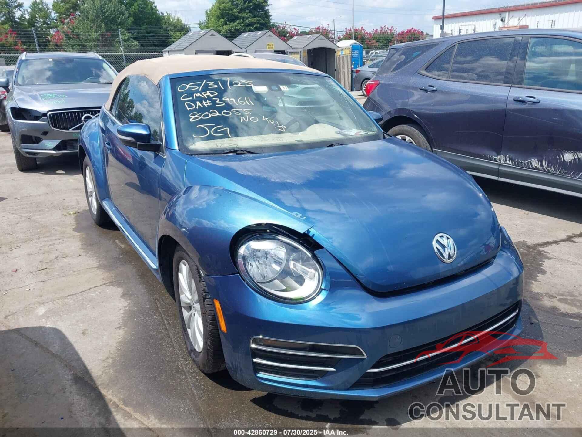 VOLKSWAGEN BEETLE 2017 - 3VW517AT9HM802055