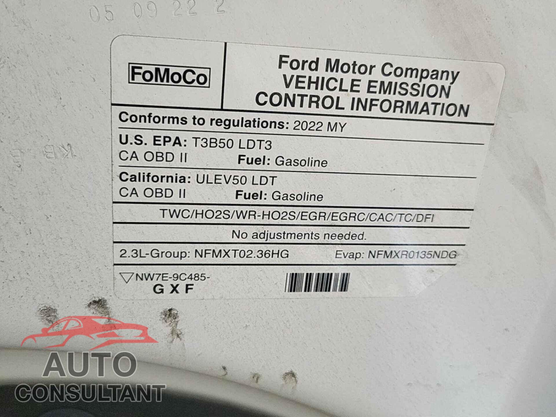 FORD RANGER 2022 - 1FTER4FH1NLD30185