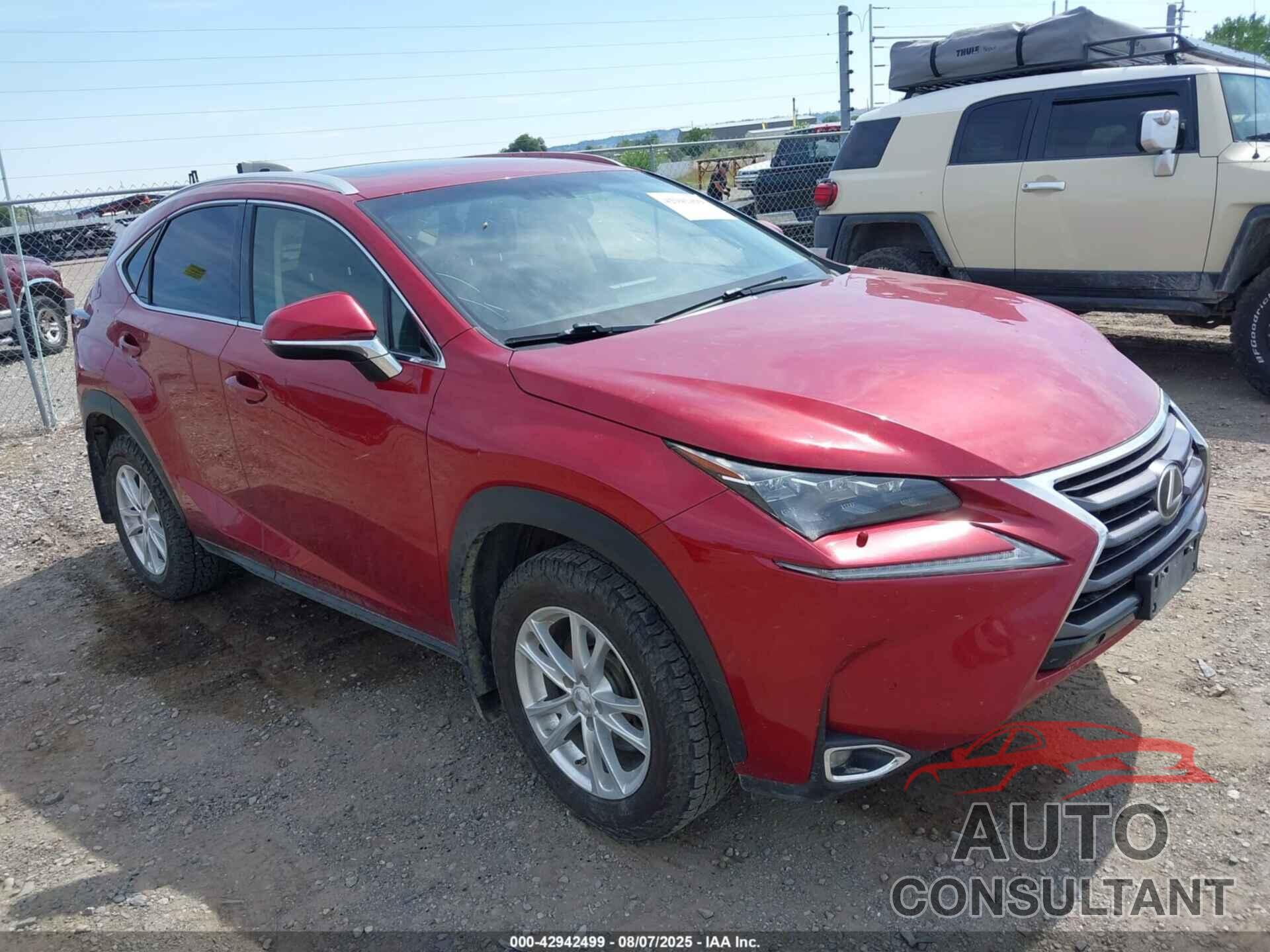 LEXUS NX 200T 2015 - JTJBARBZ5F2014072