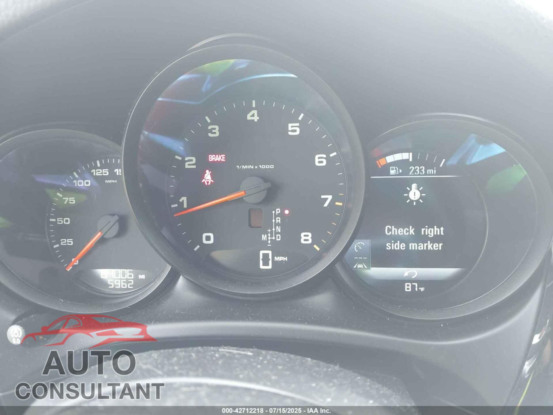 PORSCHE MACAN 2018 - WP1AA2A54JLB01189