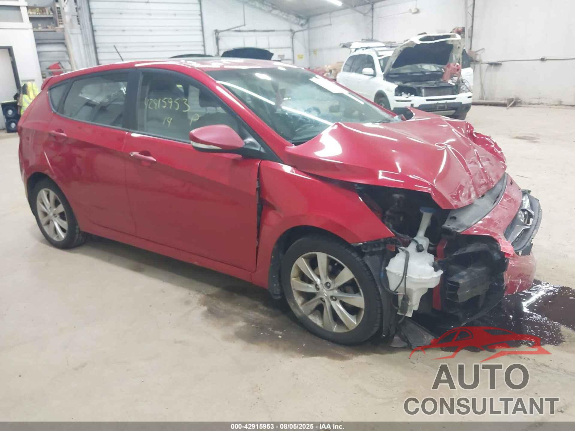 HYUNDAI ACCENT 2014 - KMHCU5AE1EU165897