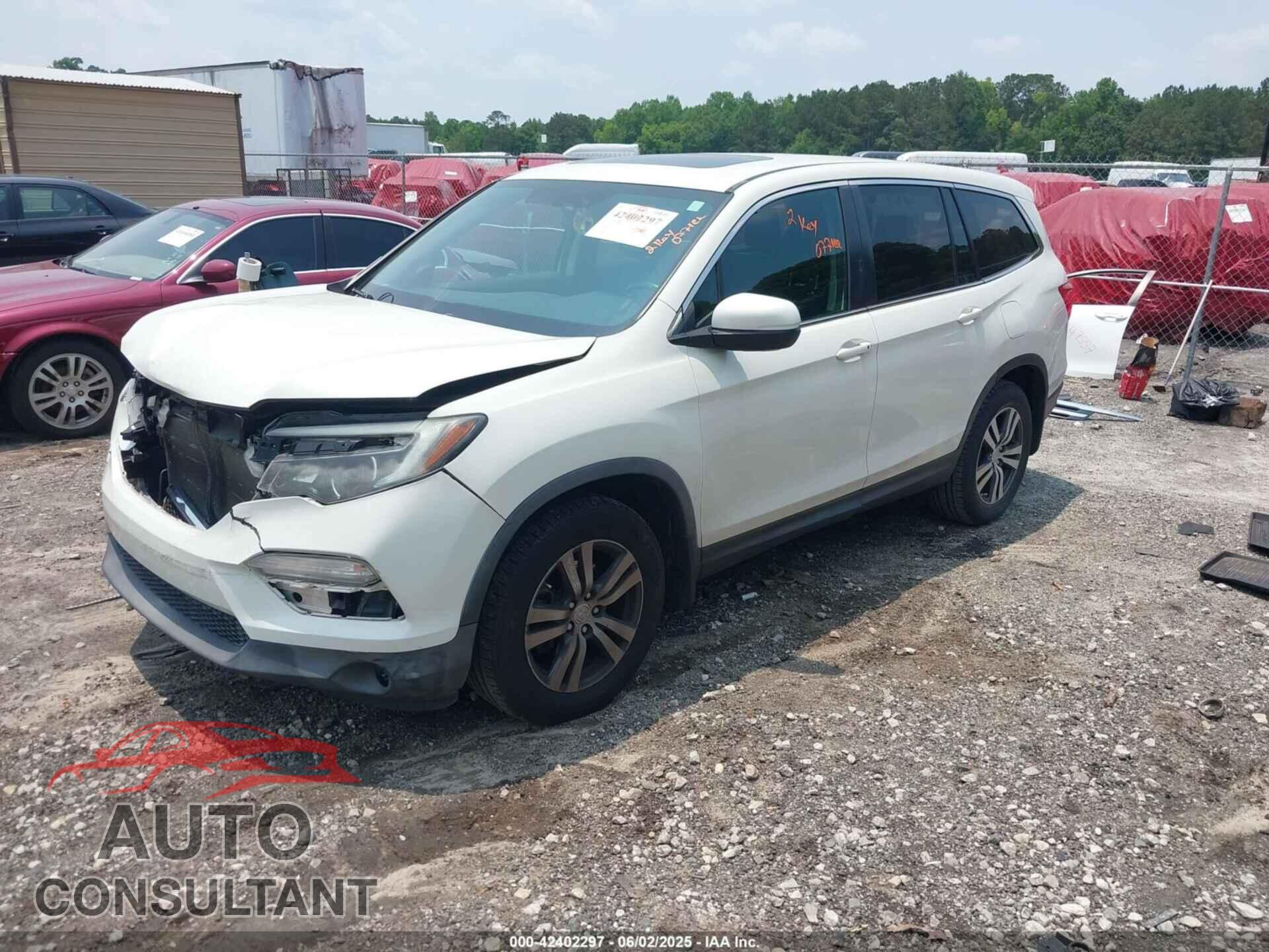 HONDA PILOT 2017 - 5FNYF5H56HB003982