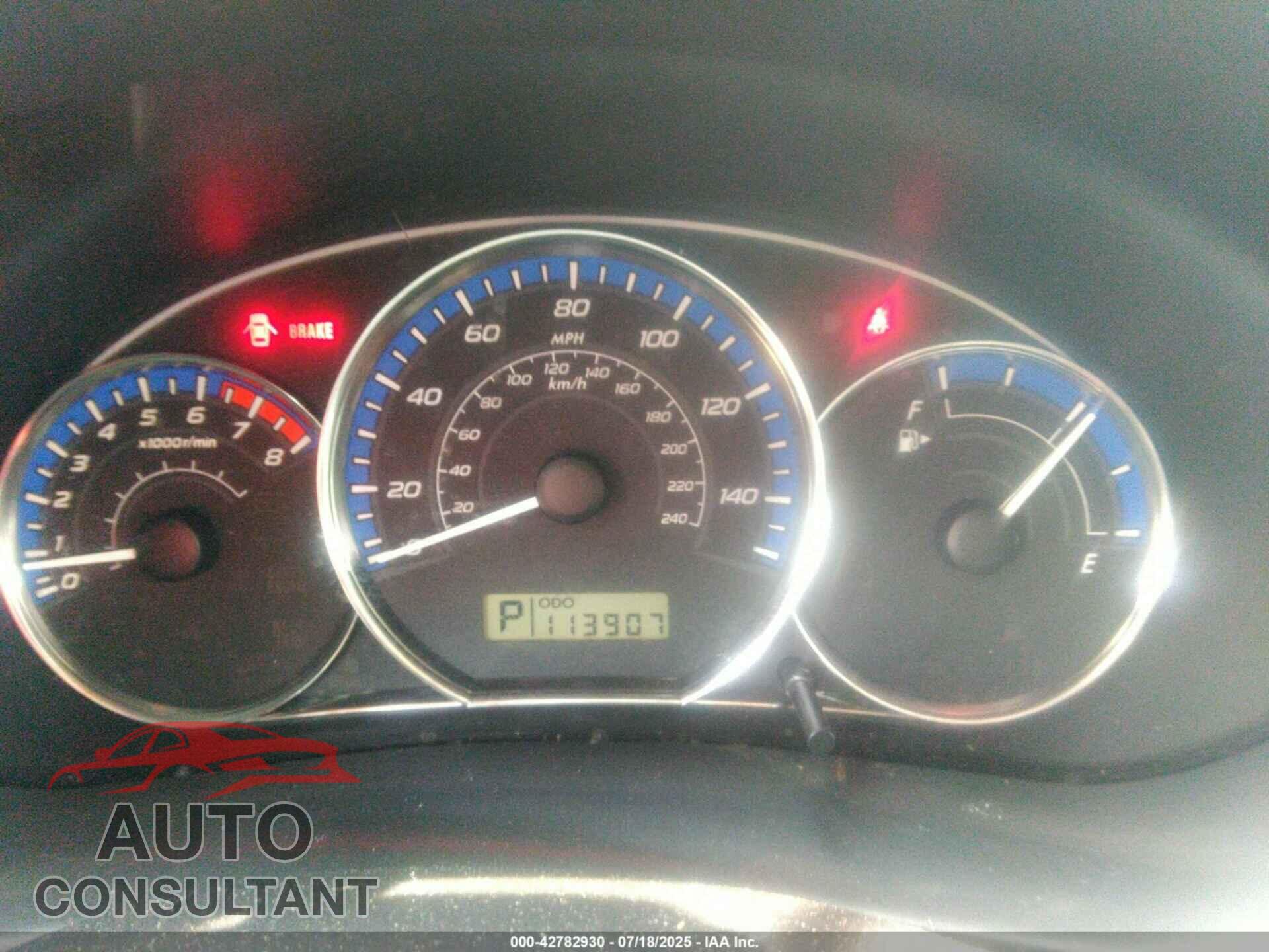SUBARU FORESTER 2012 - JF2SHAECXCH409107
