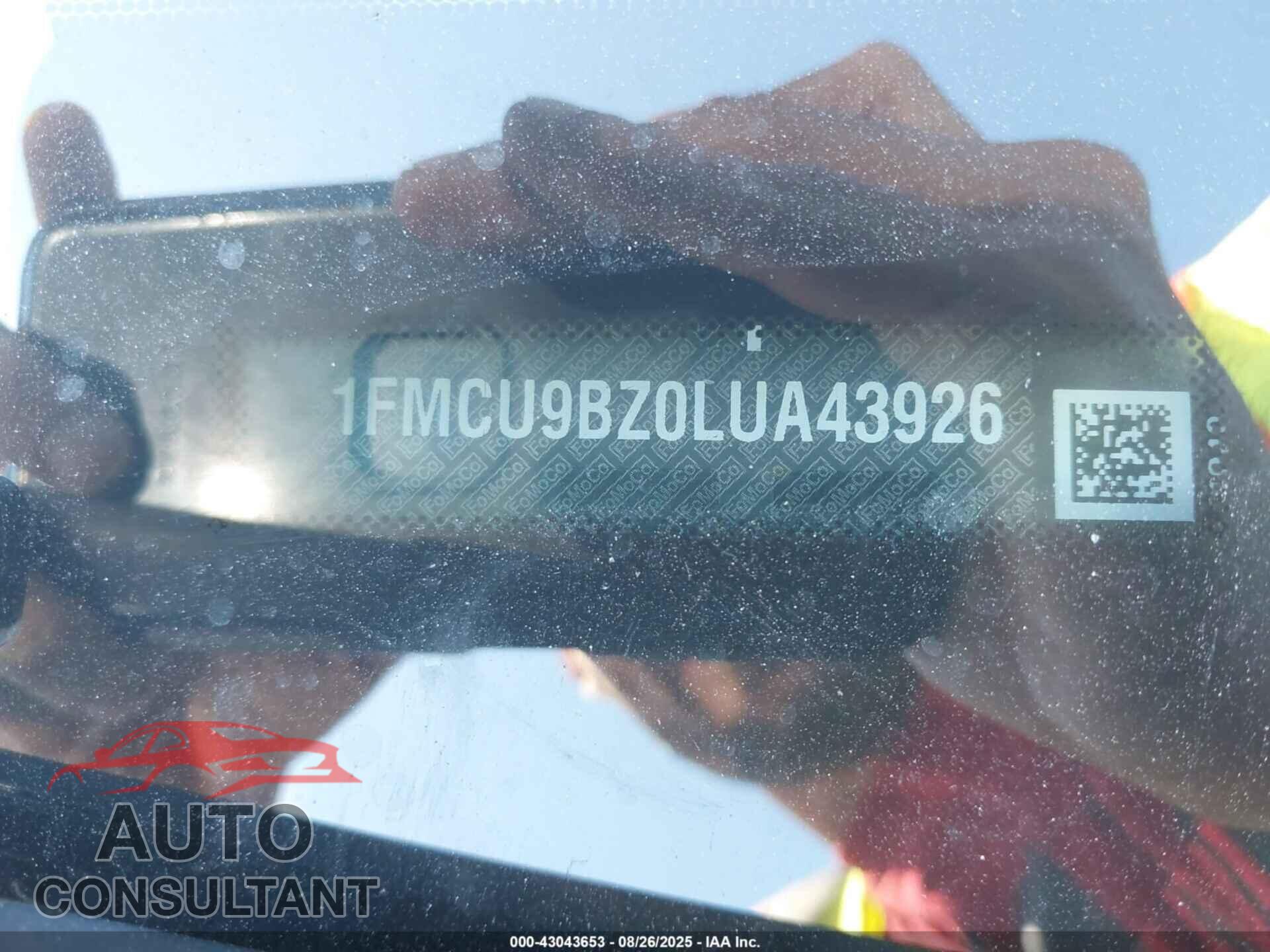 FORD ESCAPE 2020 - 1FMCU9BZ0LUA43926