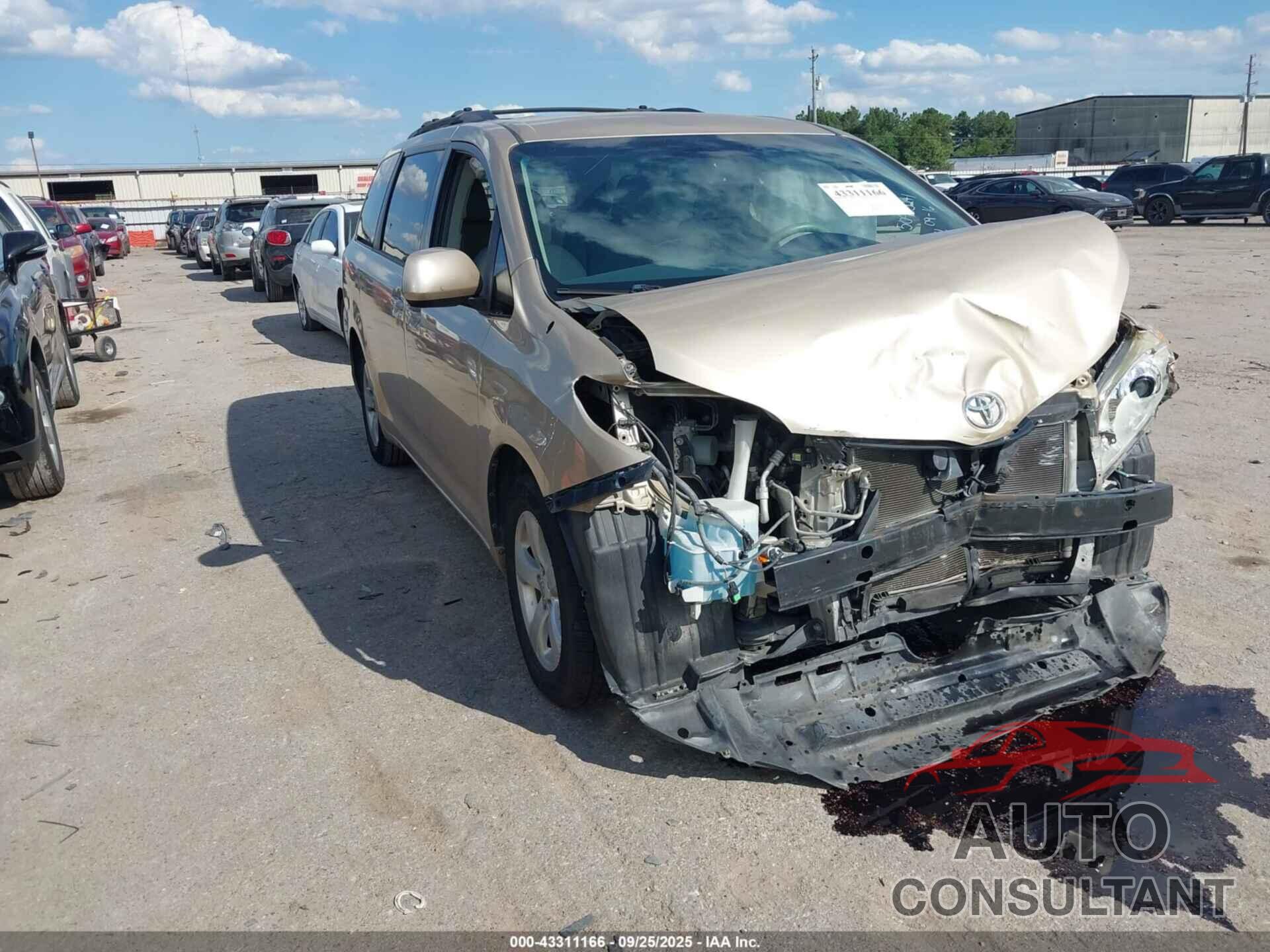 TOYOTA SIENNA 2012 - 5TDKK3DC7CS196464