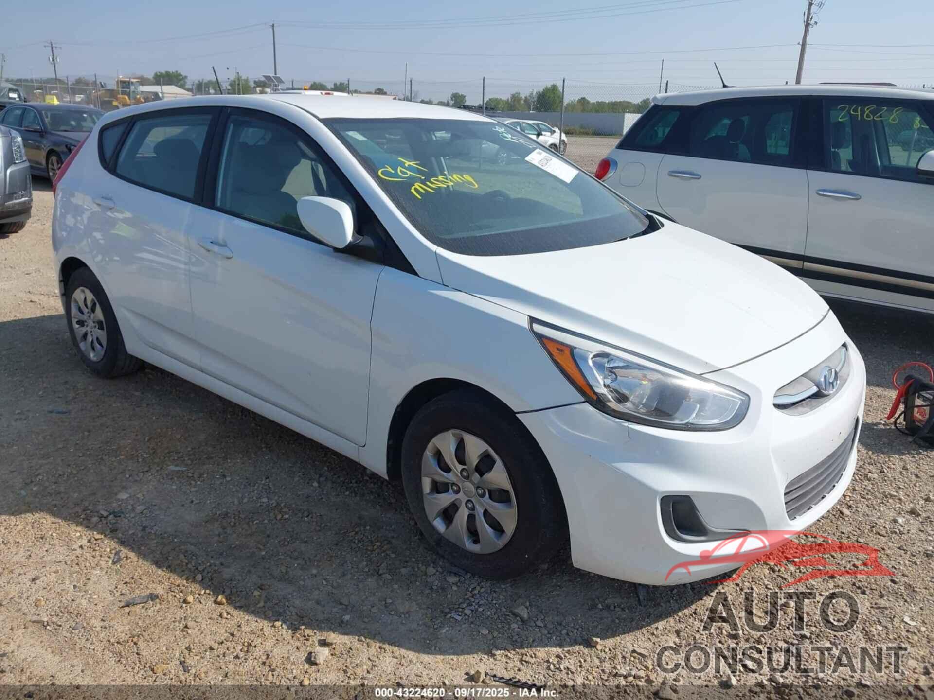 HYUNDAI ACCENT 2017 - KMHCT5AE5HU306199