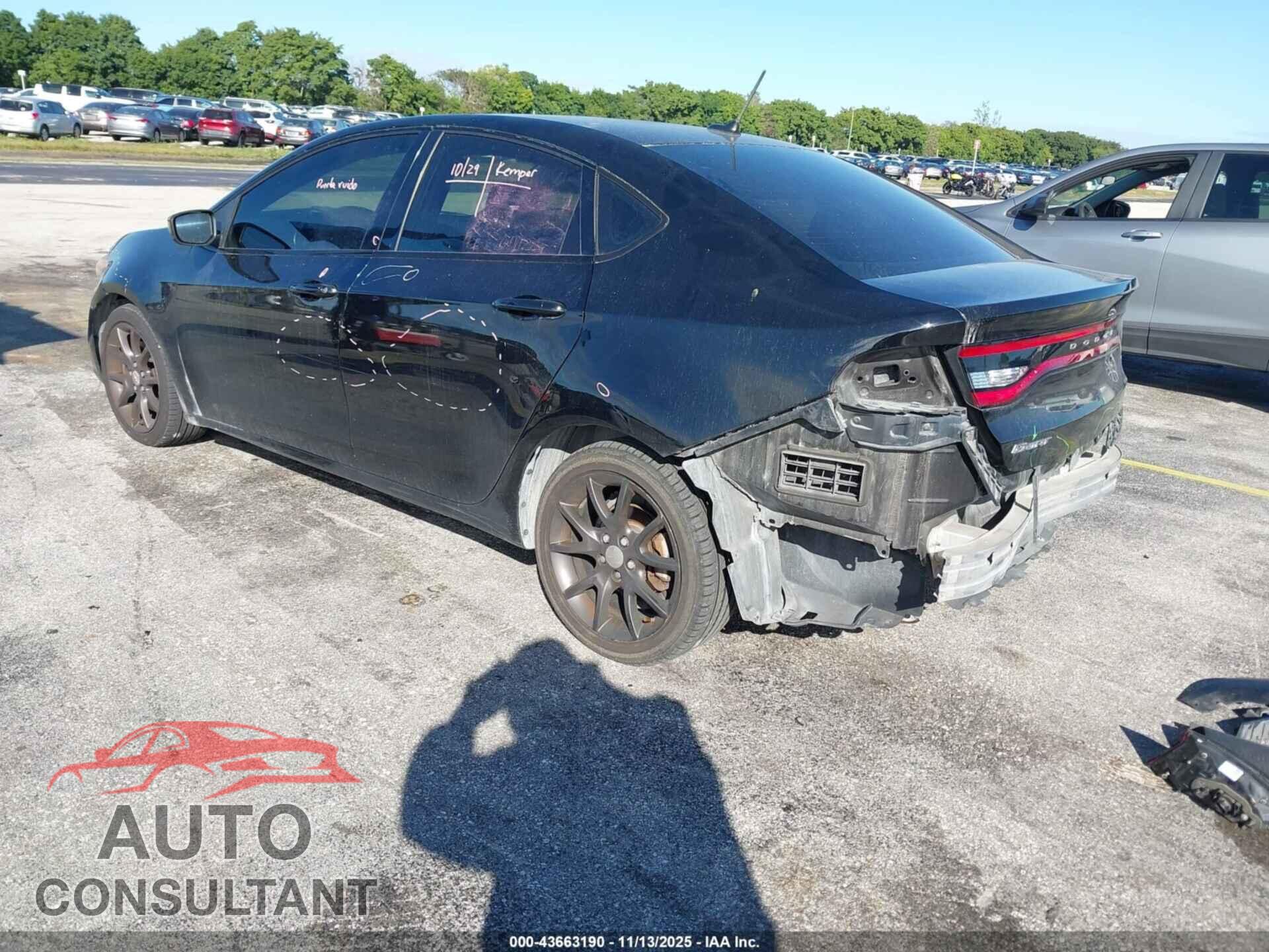 DODGE DART 2015 - 1C3CDFAA6FD392452