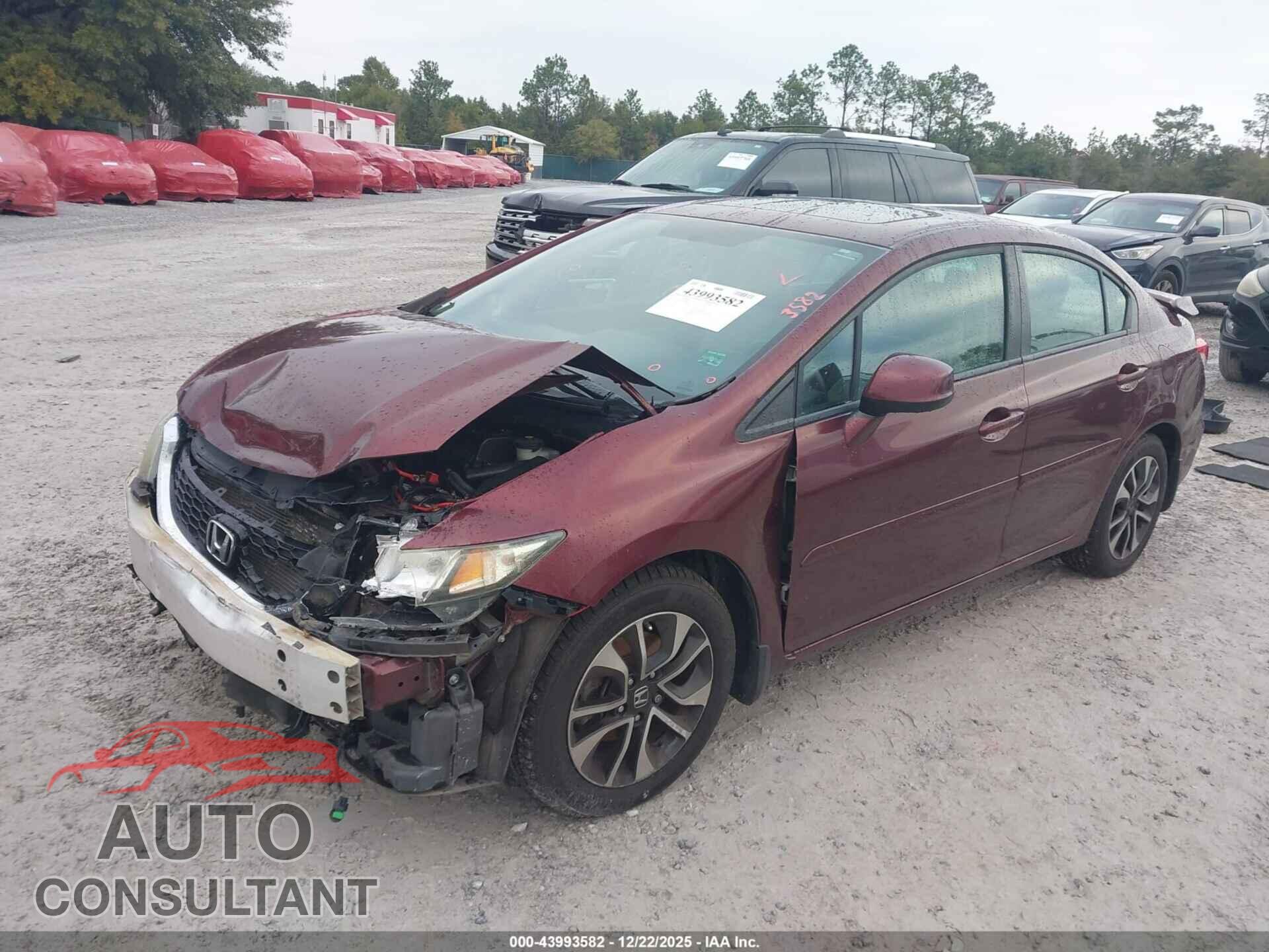 HONDA CIVIC 2013 - 19XFB2F96DE065499