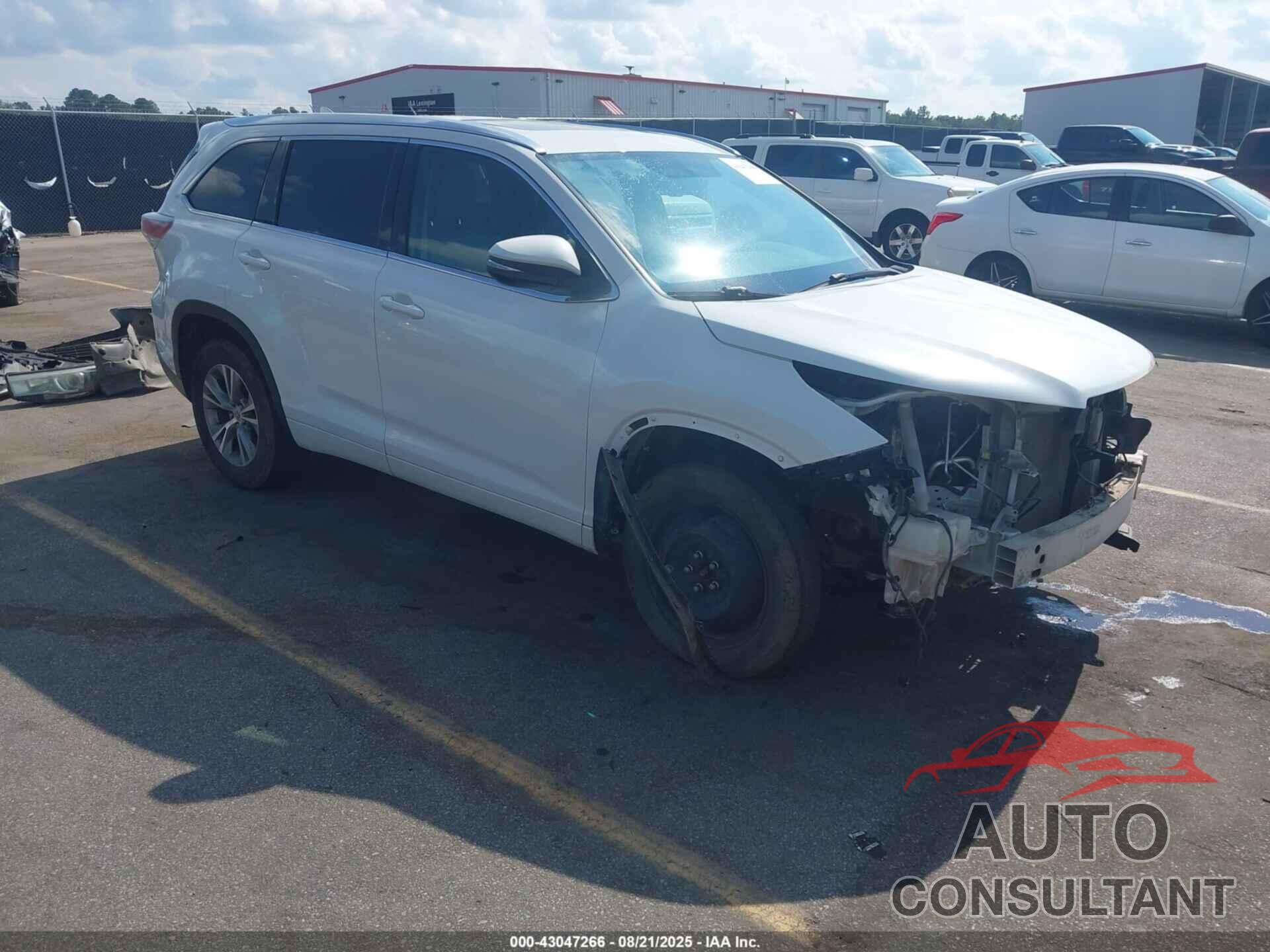 TOYOTA HIGHLANDER 2015 - 5TDKKRFH6FS078258