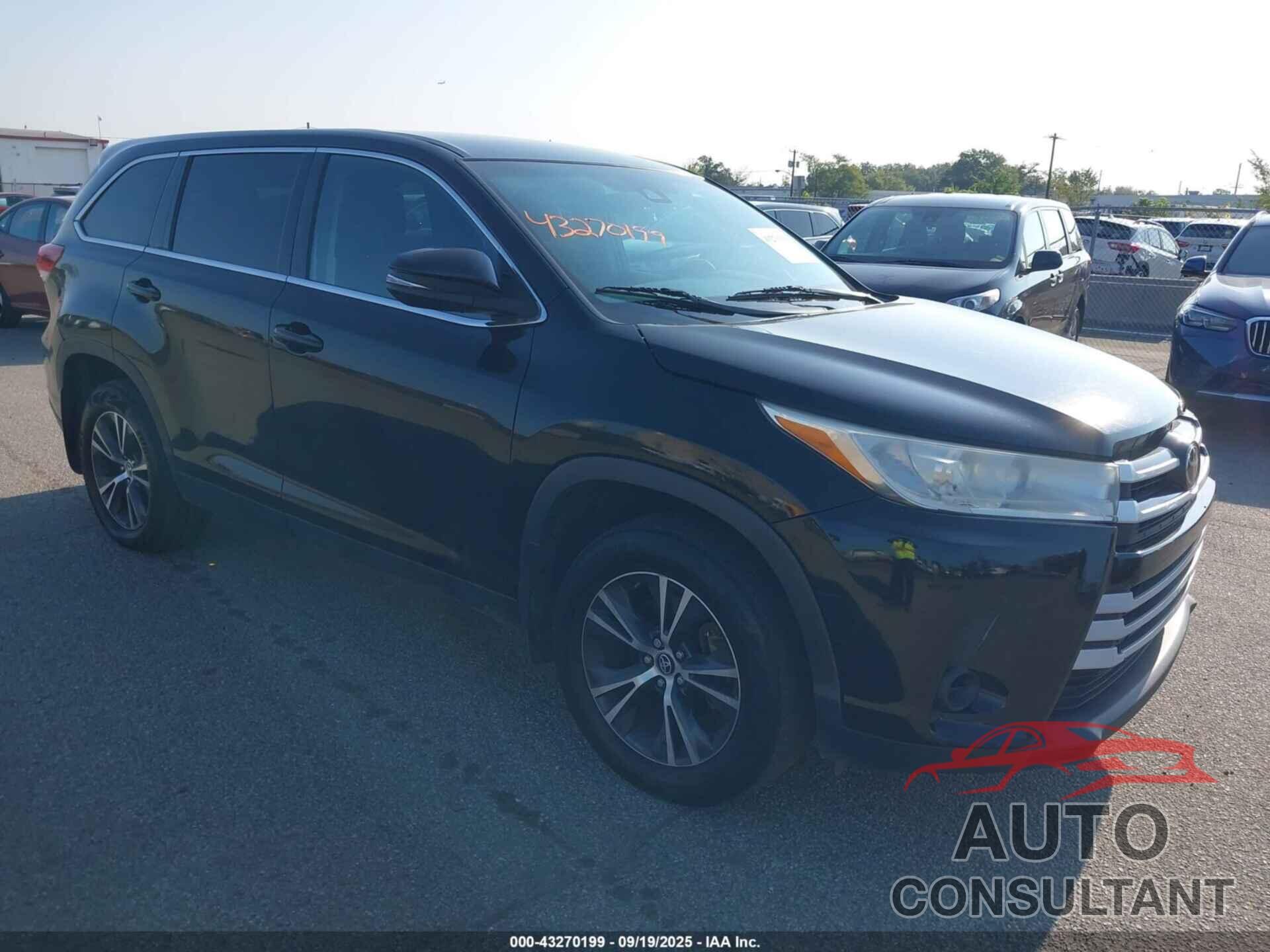 TOYOTA HIGHLANDER 2019 - 5TDBZRFH7KS982318