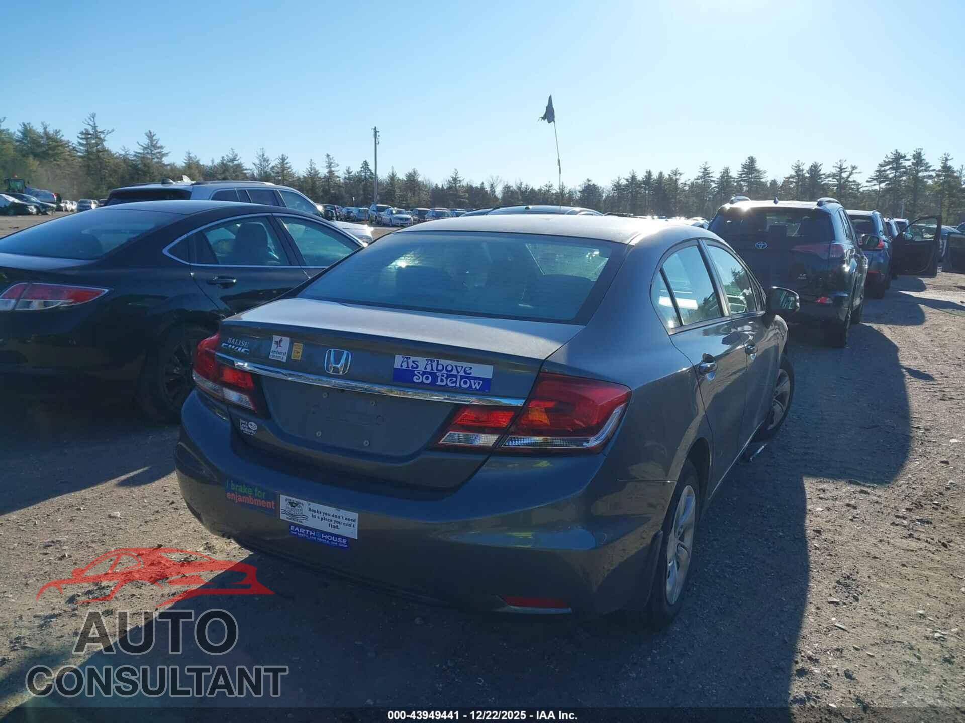 HONDA CIVIC 2013 - 2HGFB2F55DH520877