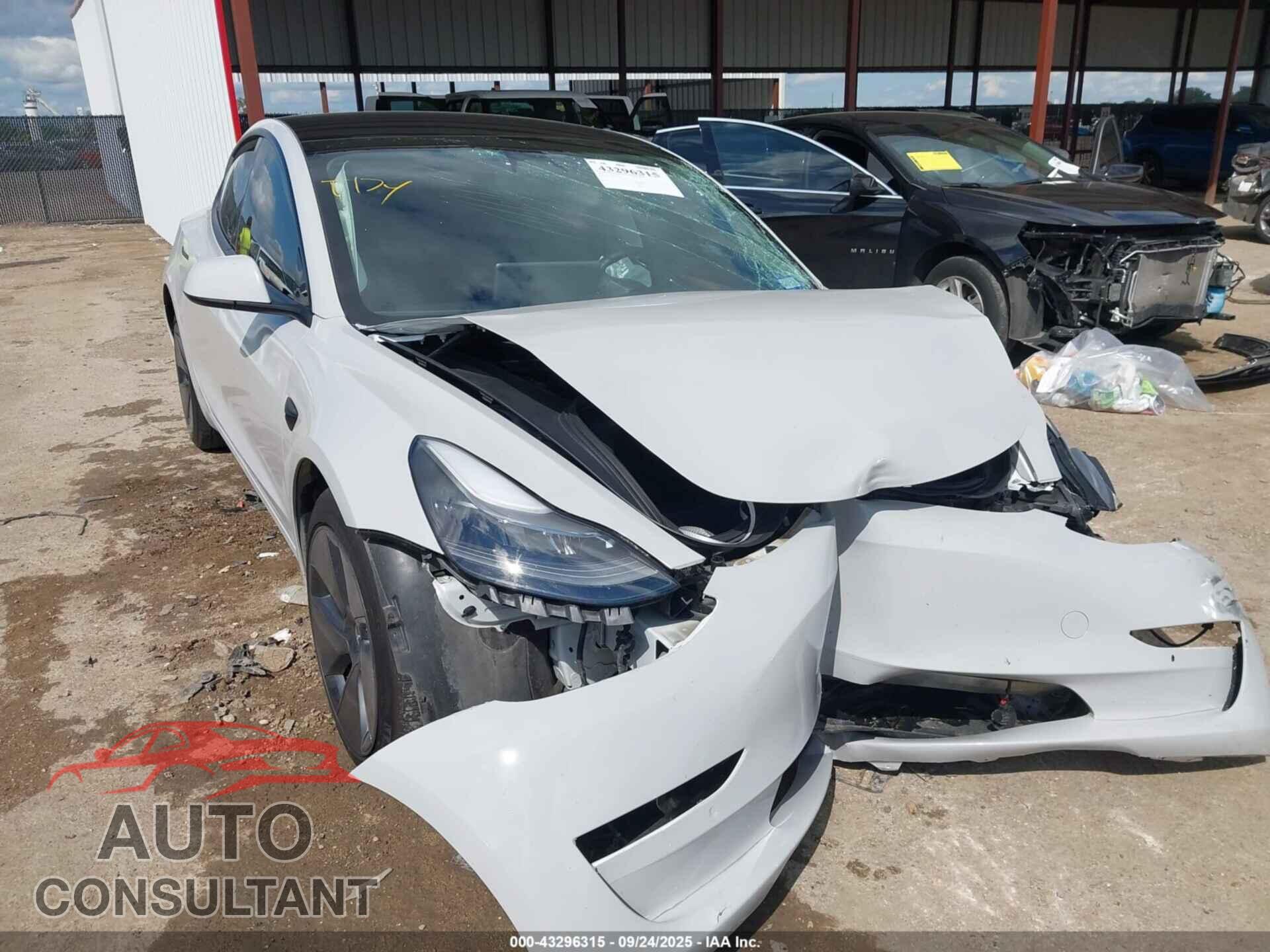 TESLA MODEL 3 2022 - 5YJ3E1EB7NF314185