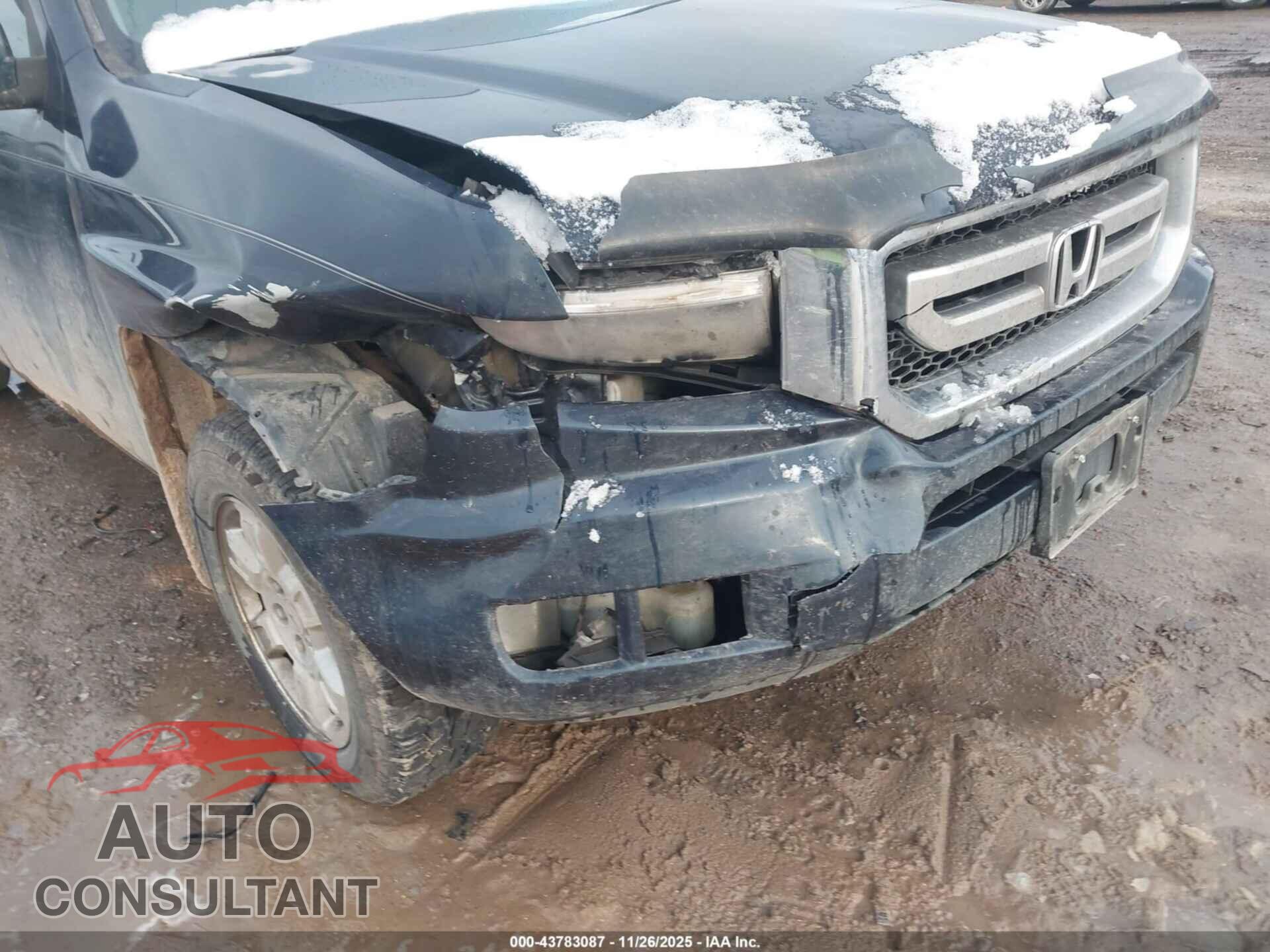 HONDA RIDGELINE 2011 - 5FPYK1F47BB009609