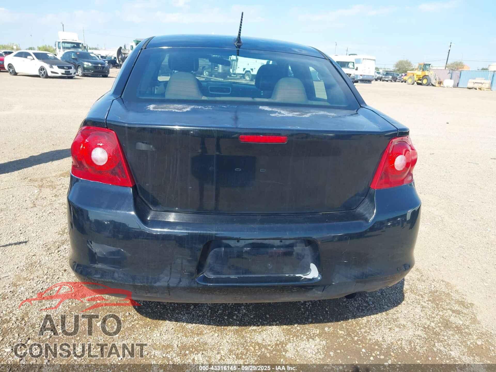 DODGE AVENGER 2013 - 1C3CDZAB4DN519295
