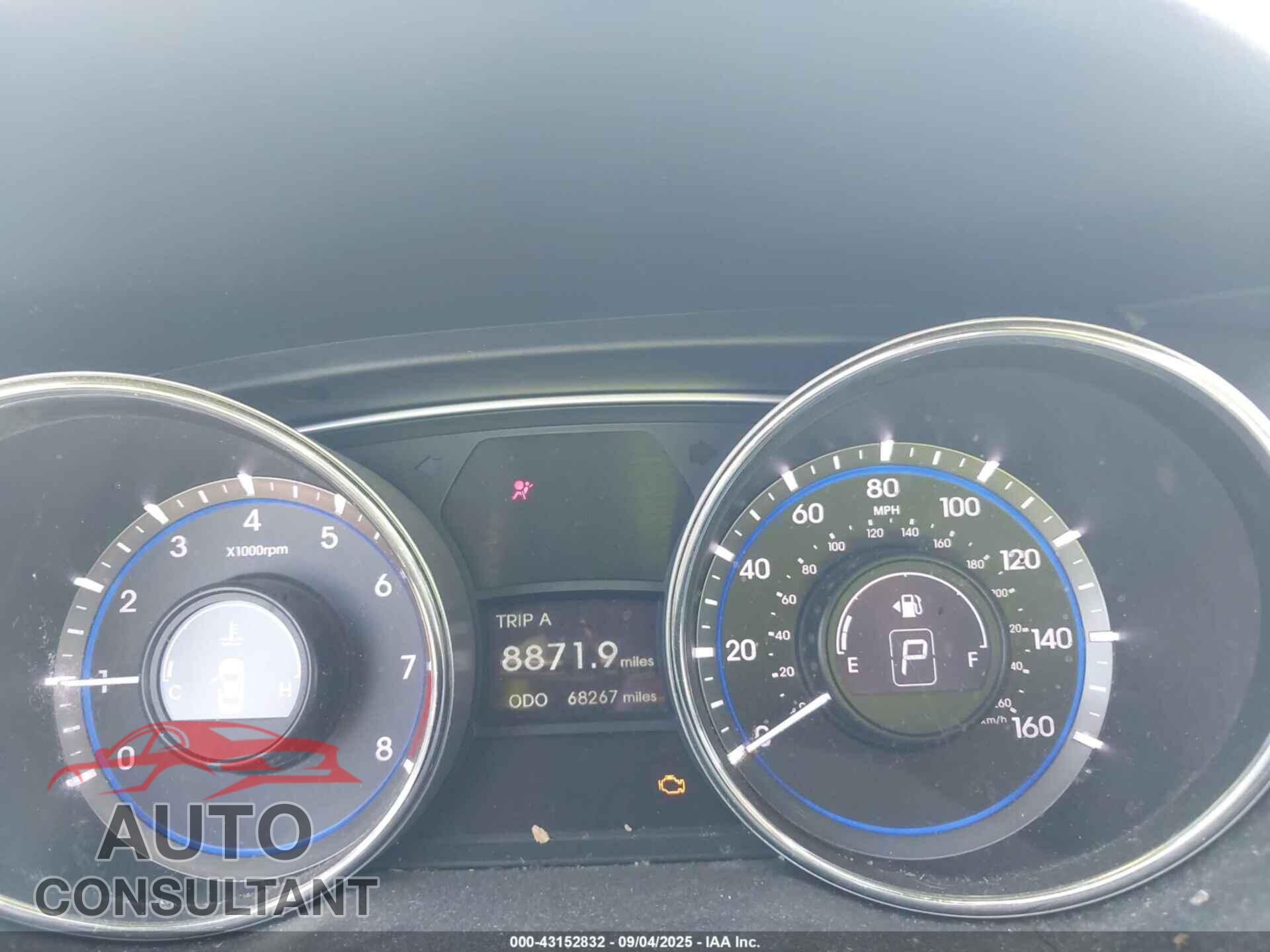 HYUNDAI SONATA 2012 - 5NPEC4AB2CH436991