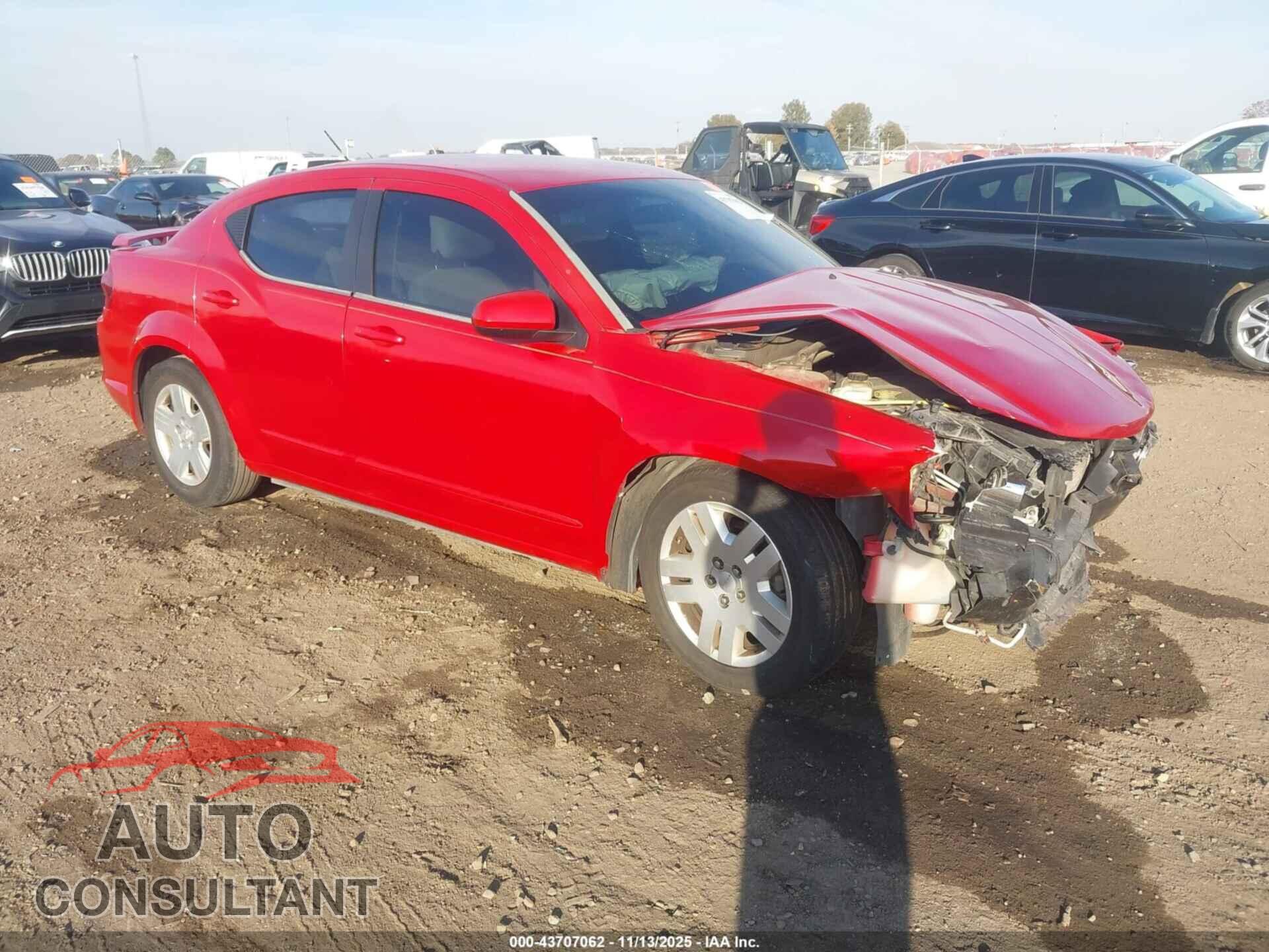 DODGE AVENGER 2013 - 1C3CDZCB6DN590298