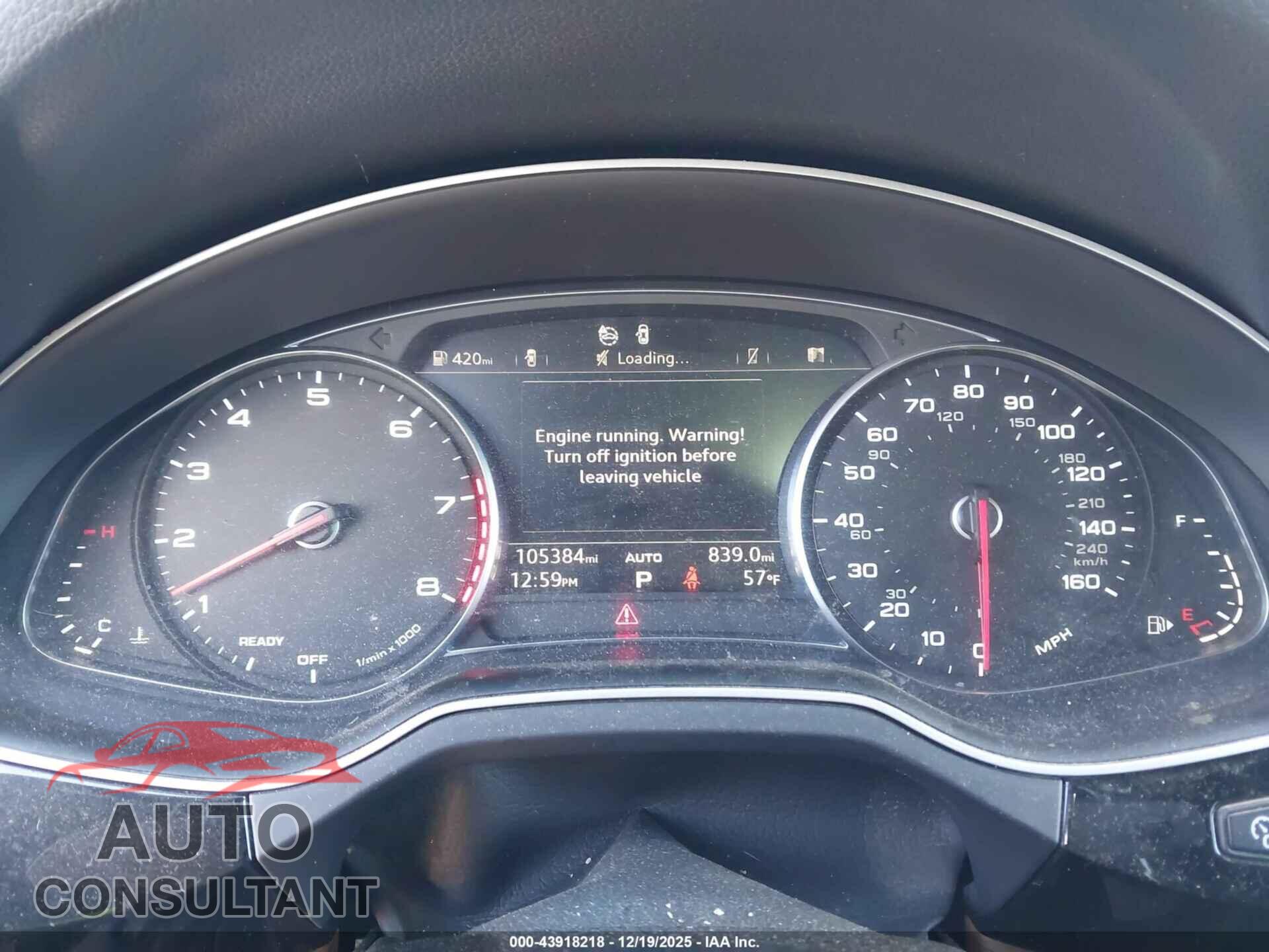AUDI Q7 2017 - WA1AHAF77HD038329