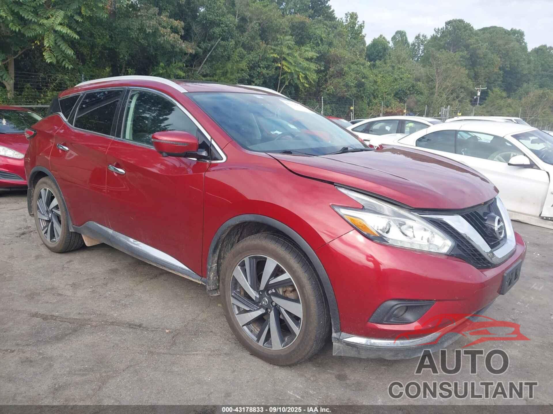 NISSAN MURANO 2018 - 5N1AZ2MH1JN158983