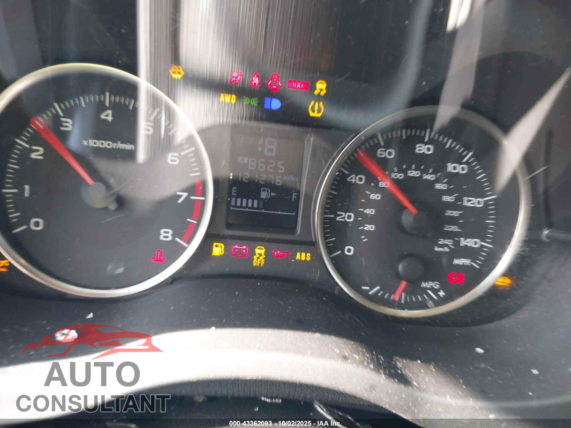 SUBARU CROSSTREK 2016 - JF2GPABC7G8347314