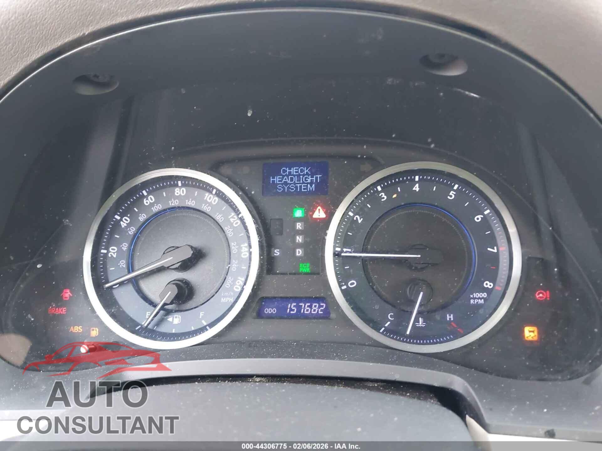LEXUS IS 250 2012 - JTHCF5C2XC5059536
