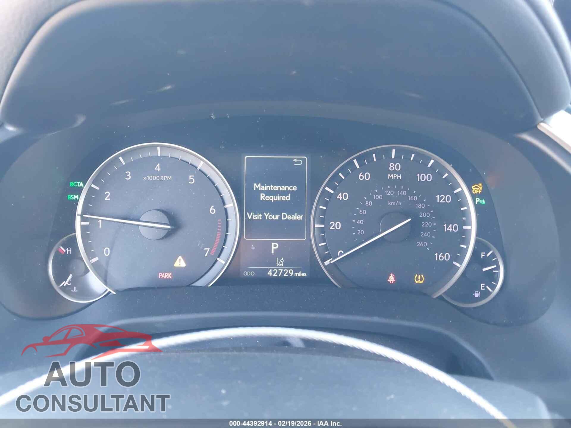 LEXUS RX 350 2019 - 2T2ZZMCA4KC123572