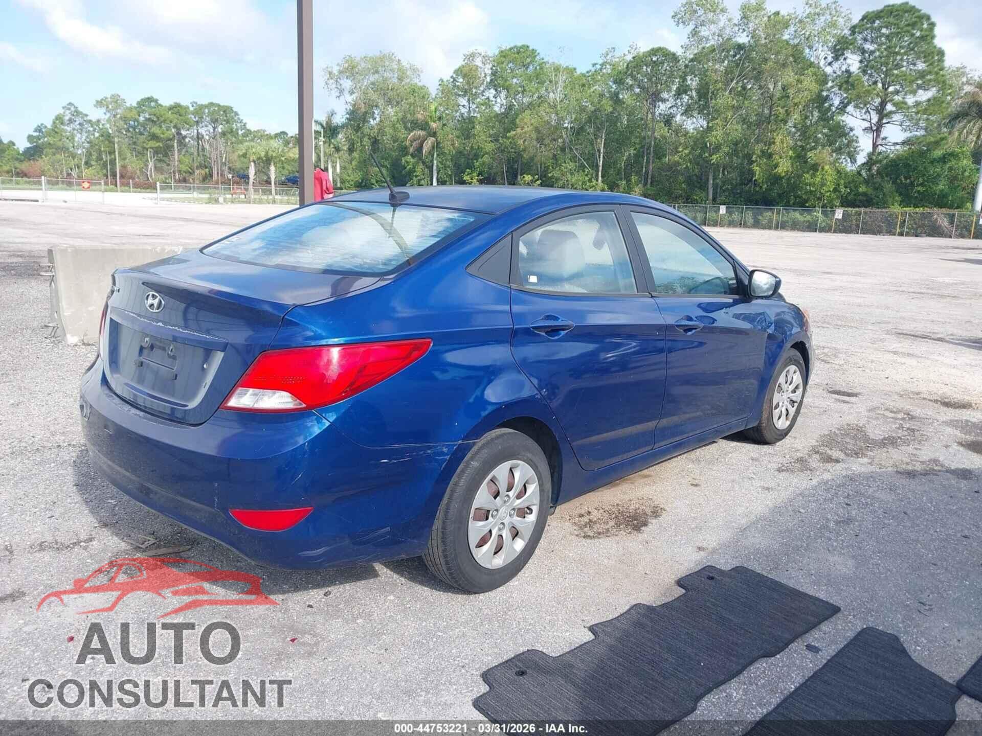 HYUNDAI ACCENT 2016 - KMHCT4AE7GU983473