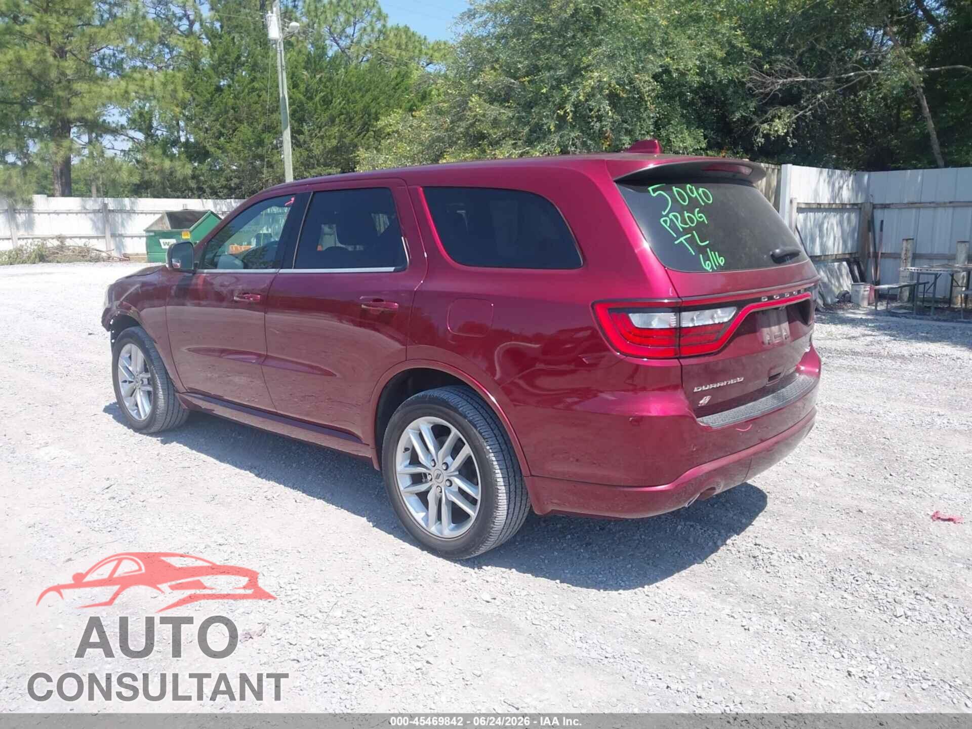 DODGE DURANGO 2022 - 1C4RDJDG3NC201695