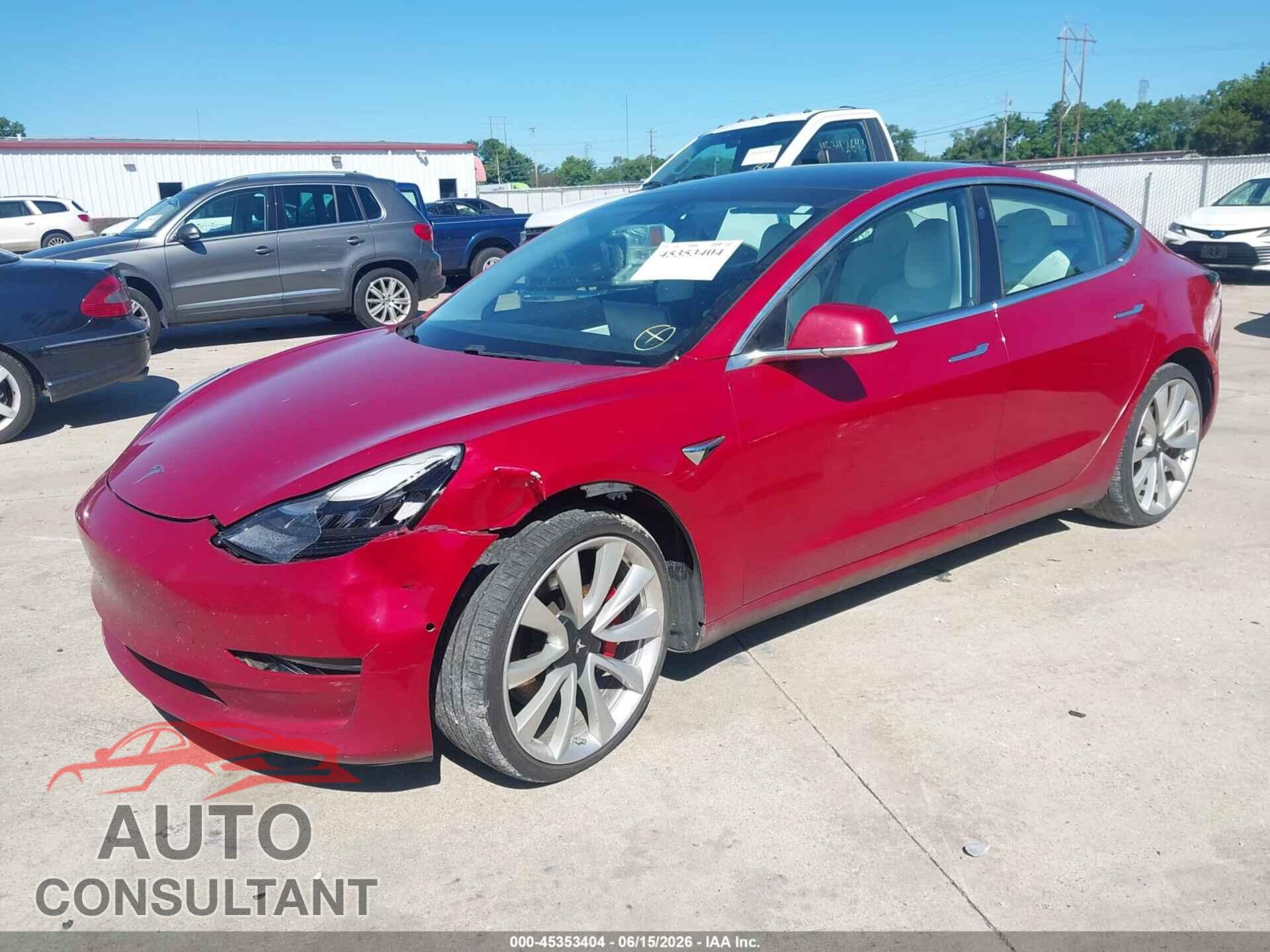 TESLA MODEL 3 2019 - 5YJ3E1EB6KF472688