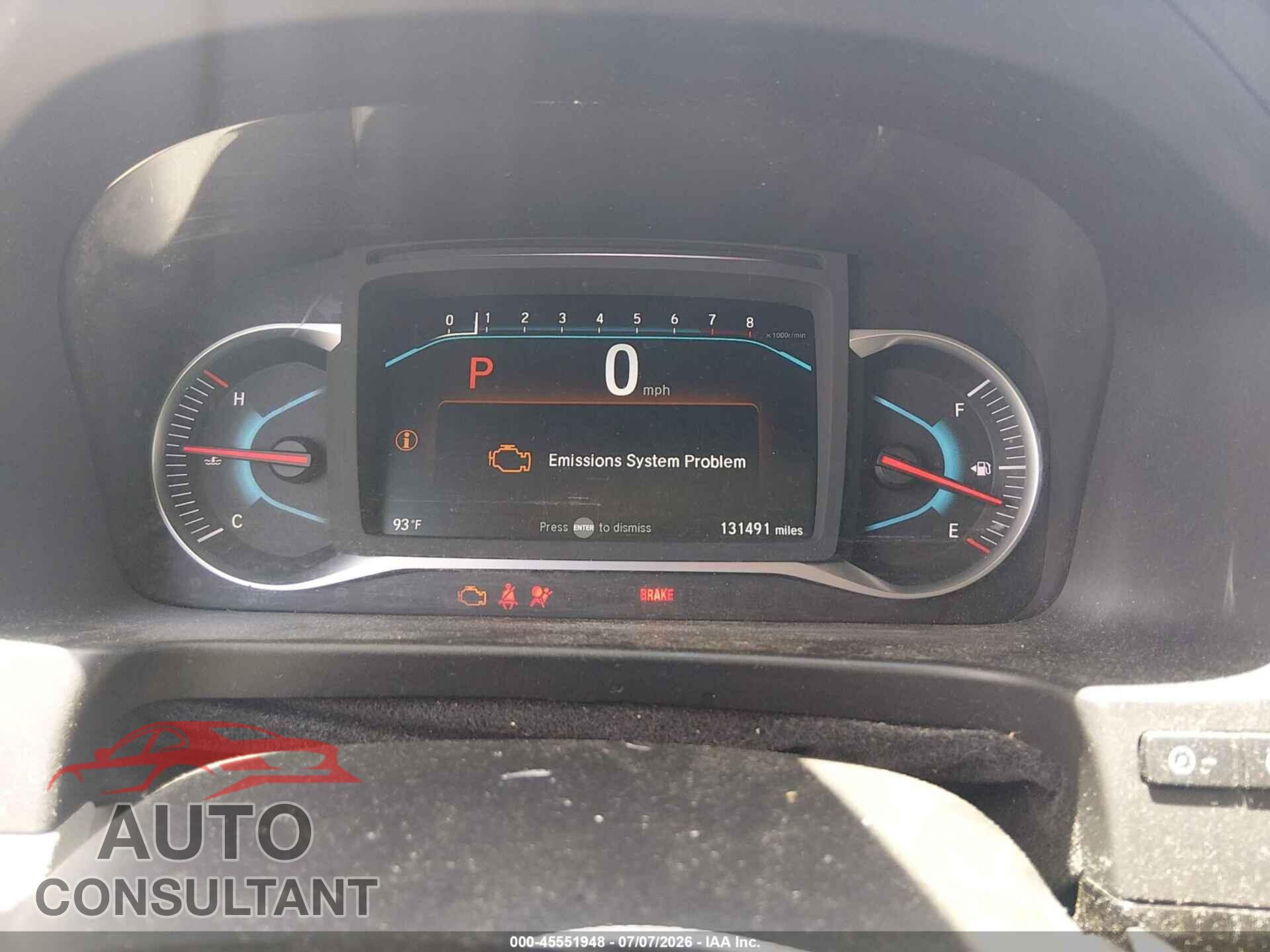 HONDA PILOT 2019 - 5FNYF5H64KB042957
