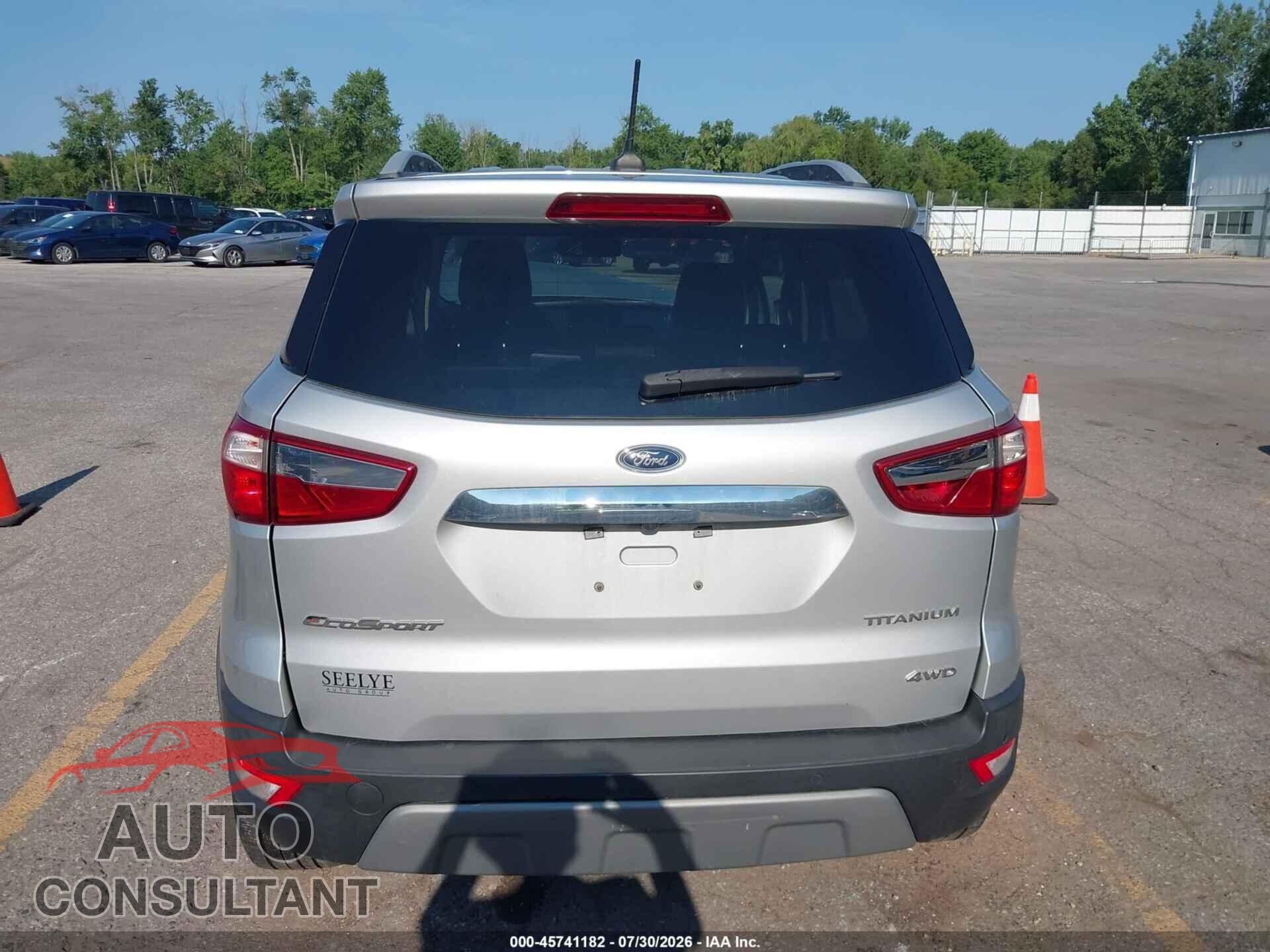FORD ECOSPORT 2019 - MAJ6S3KL2KC268052