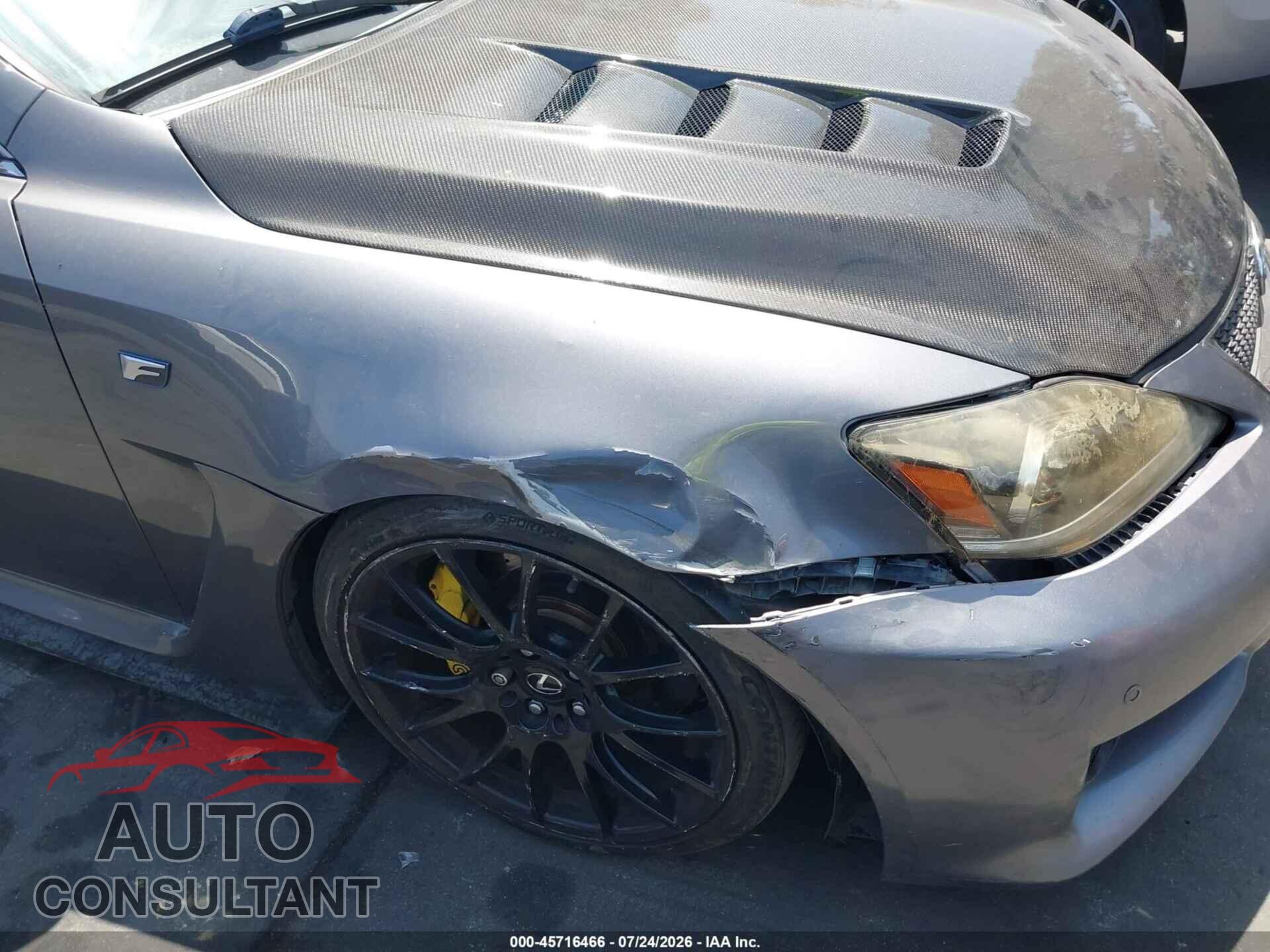 LEXUS IS F 2012 - JTHBP5C22C5010761