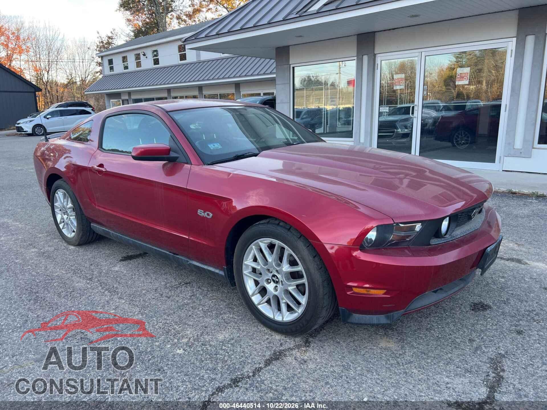 FORD MUSTANG 2012 - 1ZVBP8CF7C5204169