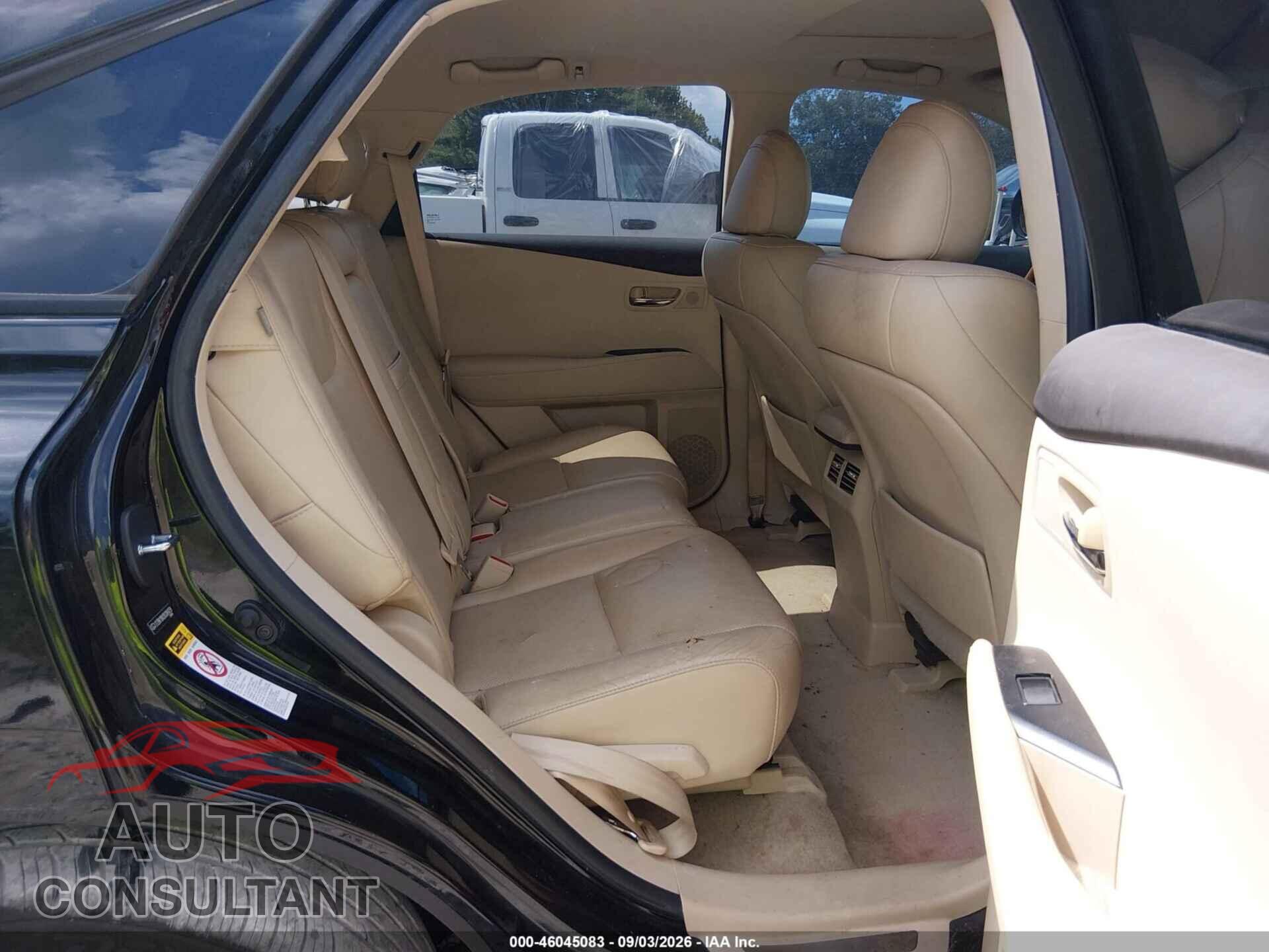 LEXUS RX 350 2011 - 2T2BK1BA2BC084079