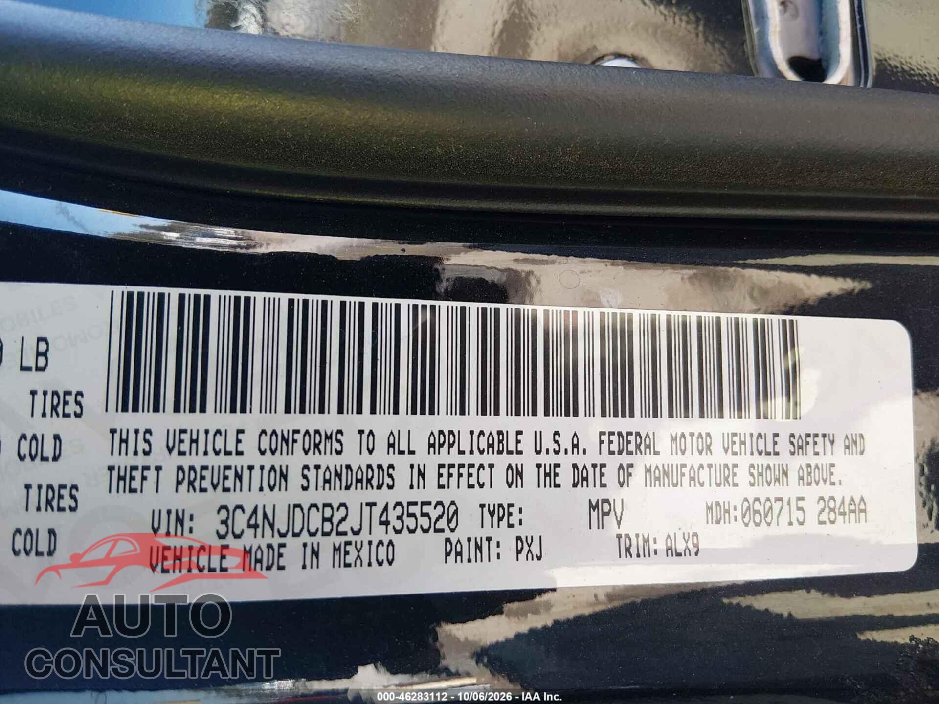 JEEP COMPASS 2018 - 3C4NJDCB2JT435520