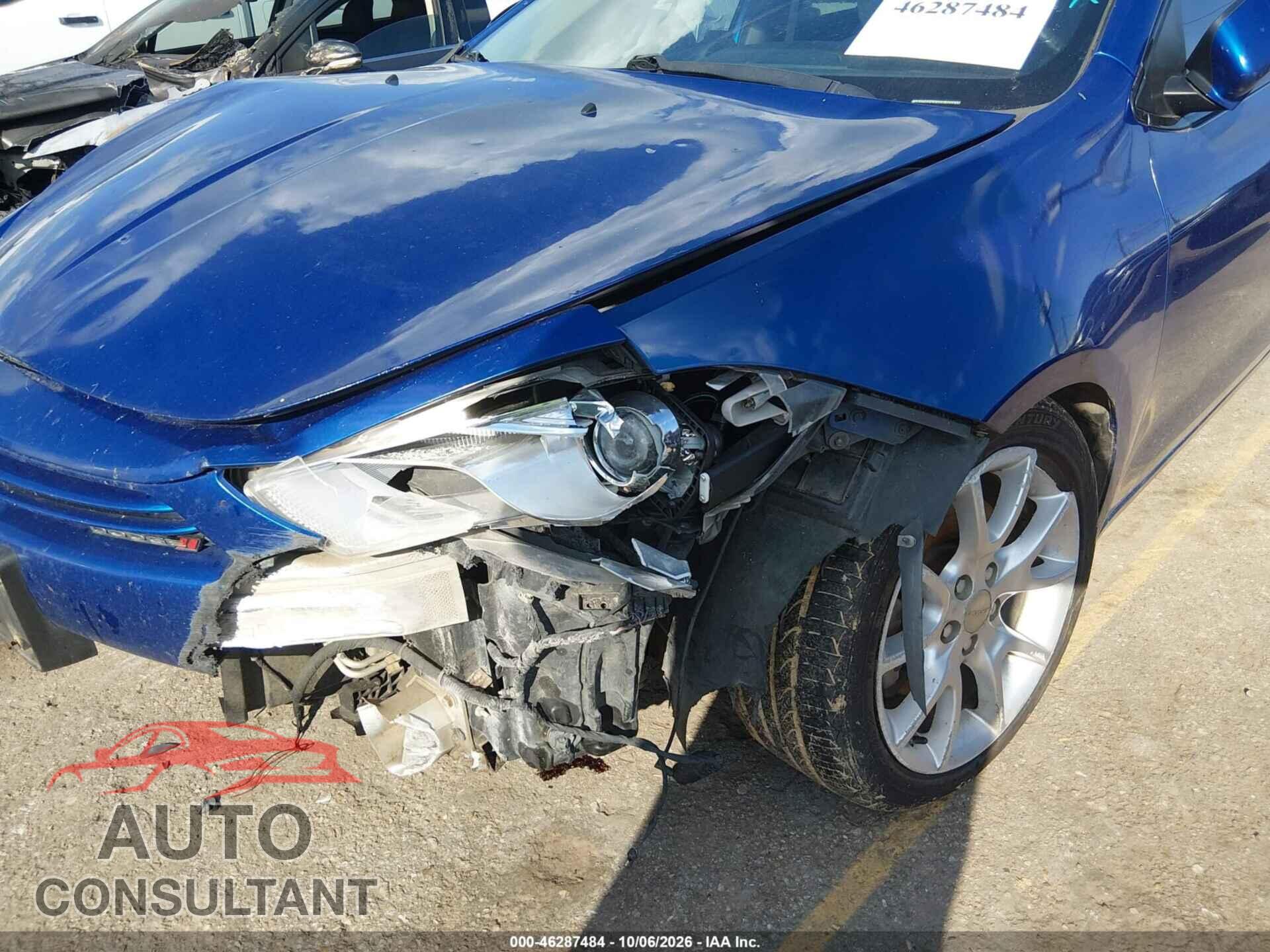 DODGE DART 2013 - 1C3CDFBA7DD708842